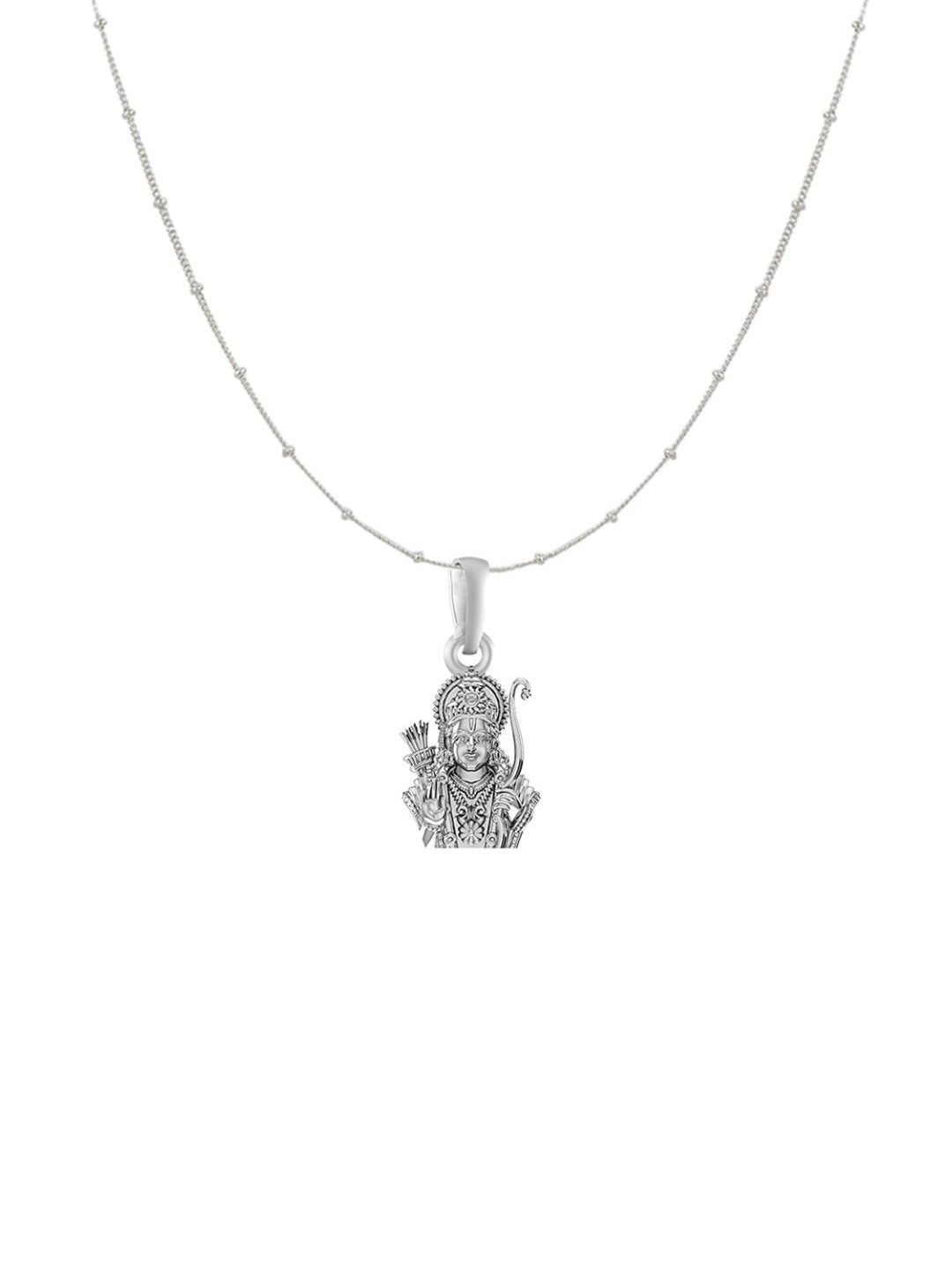 AKSHAT SAPPHIRE Sterling Silver Silver-Plated Ram Shaped Pendants With Chains