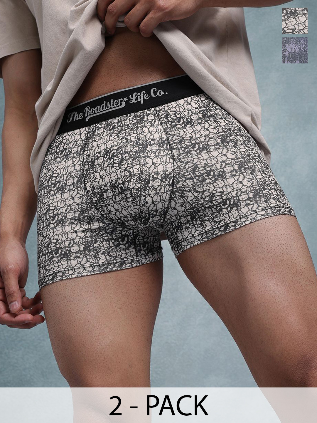 The Roadster Lifestyle Co Pack Of 2 Printed Trunks-PACK OF 2-PV-Print-RO7-RO8-S