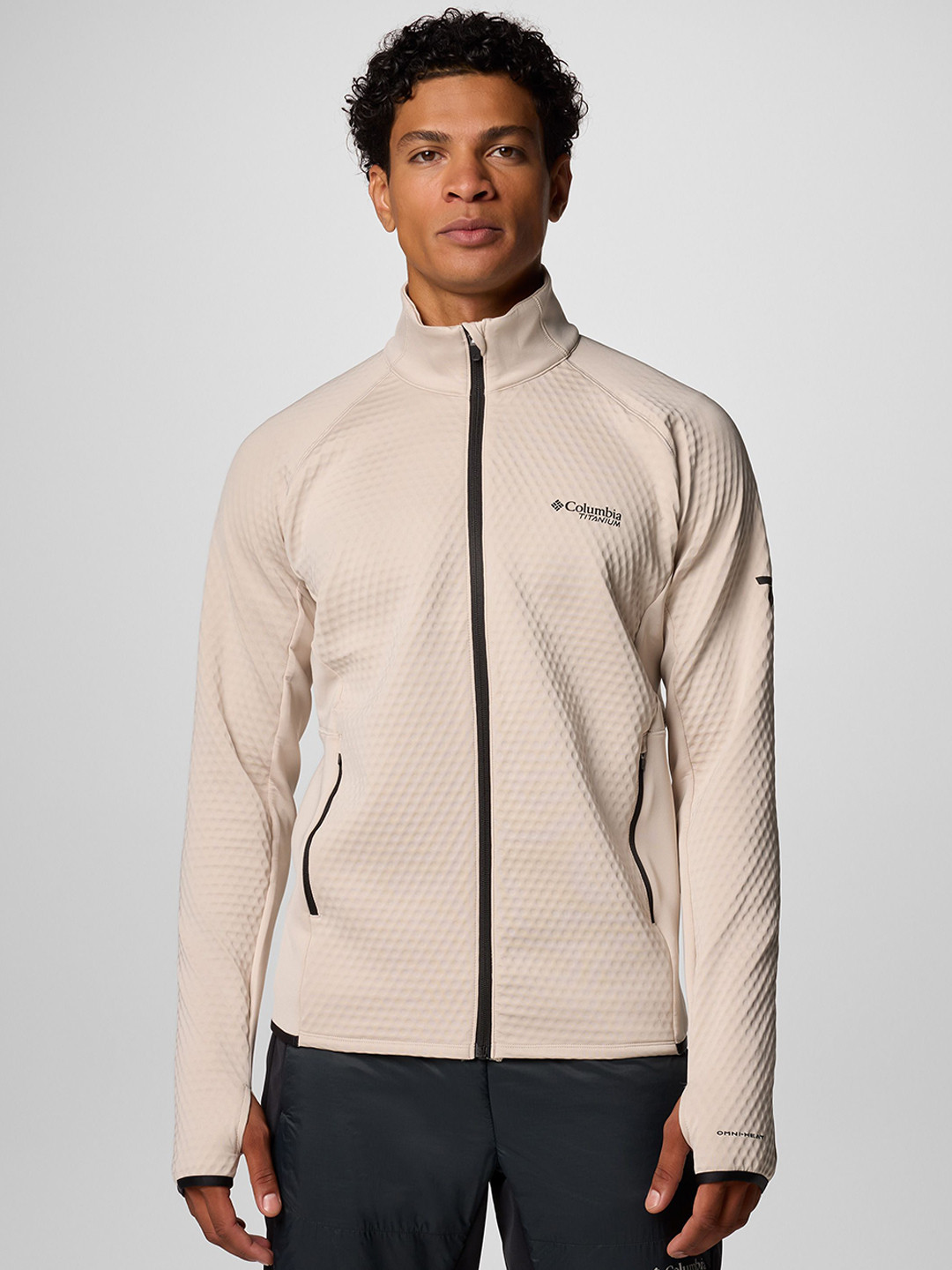 Columbia Men Crystal Leaf Omni-Heat Helix Full Zip Lightweight Sporty Jacket