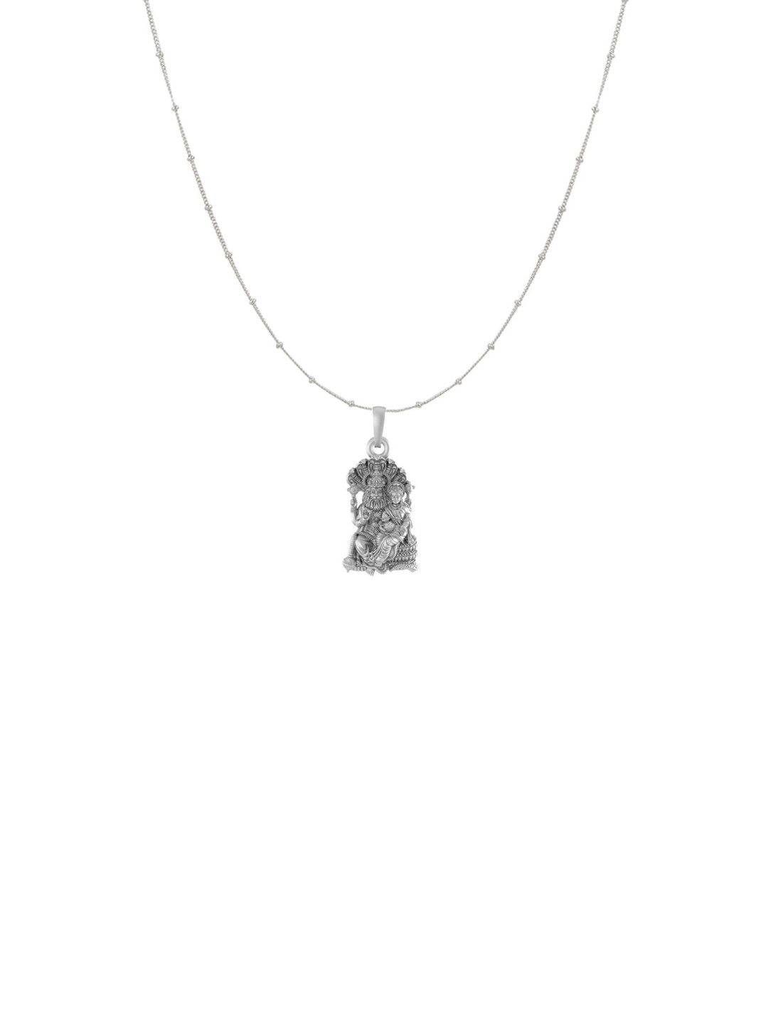 AKSHAT SAPPHIRE Narsimha Laxmi Pendant 925 Sterling Silver Pendant with Chain