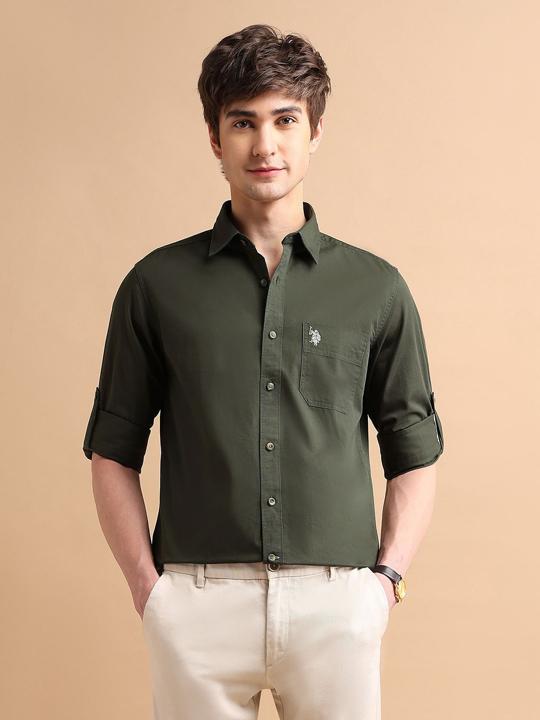 U.S. Polo Assn. Denim Co. Long Sleeves Pure Cotton Shirt