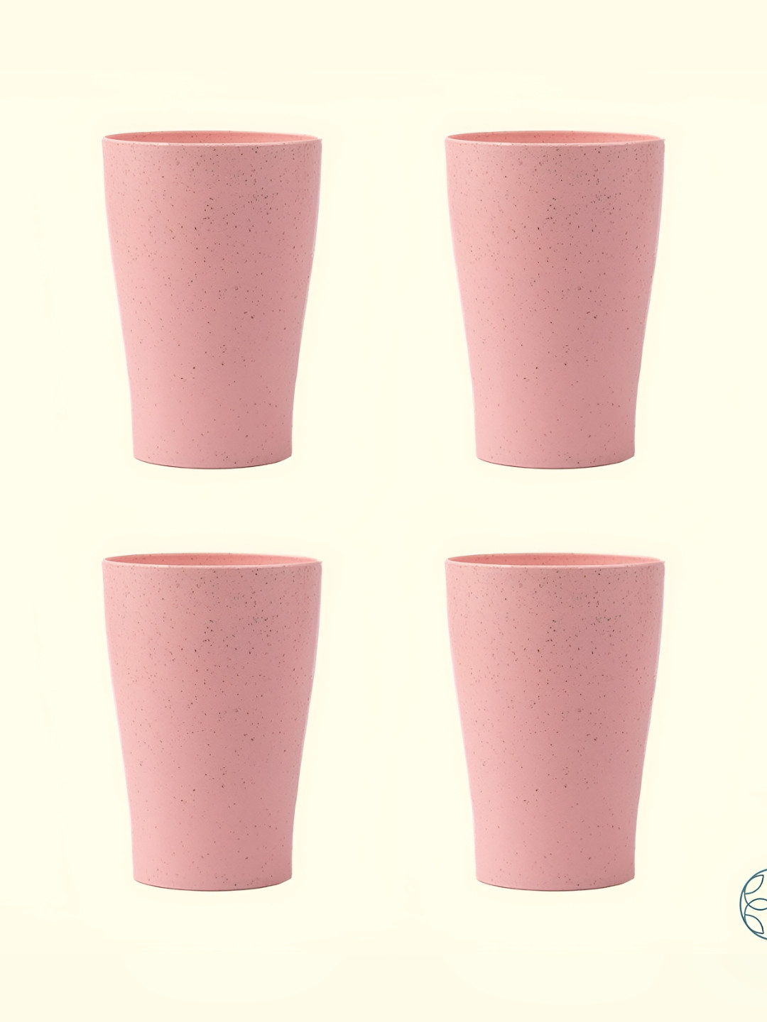 IRIDA NATURALS Pink Solid Bamboo Matte Cups Set of Cups and Mugs