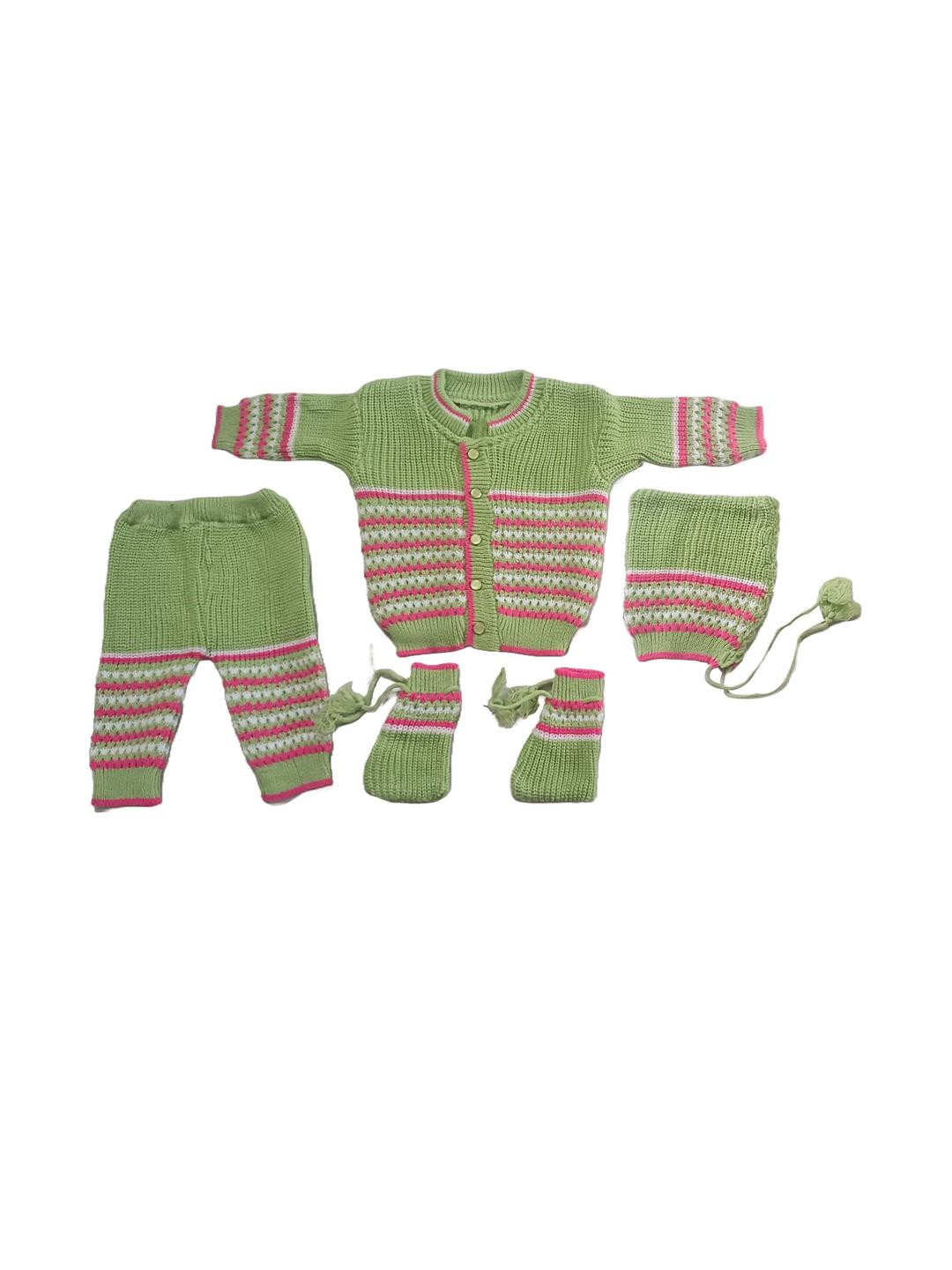 Cute Collection Knitted Woolen Sweater with Cap & Pair of Socks