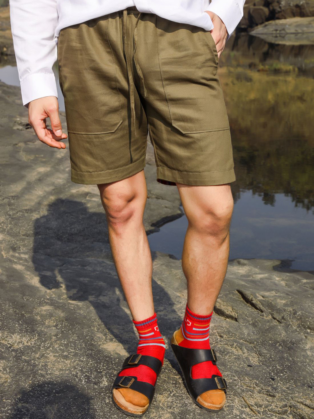 ROAR FOR GOOD Men Outdoor Casual Shorts with Antimicrobial Technology