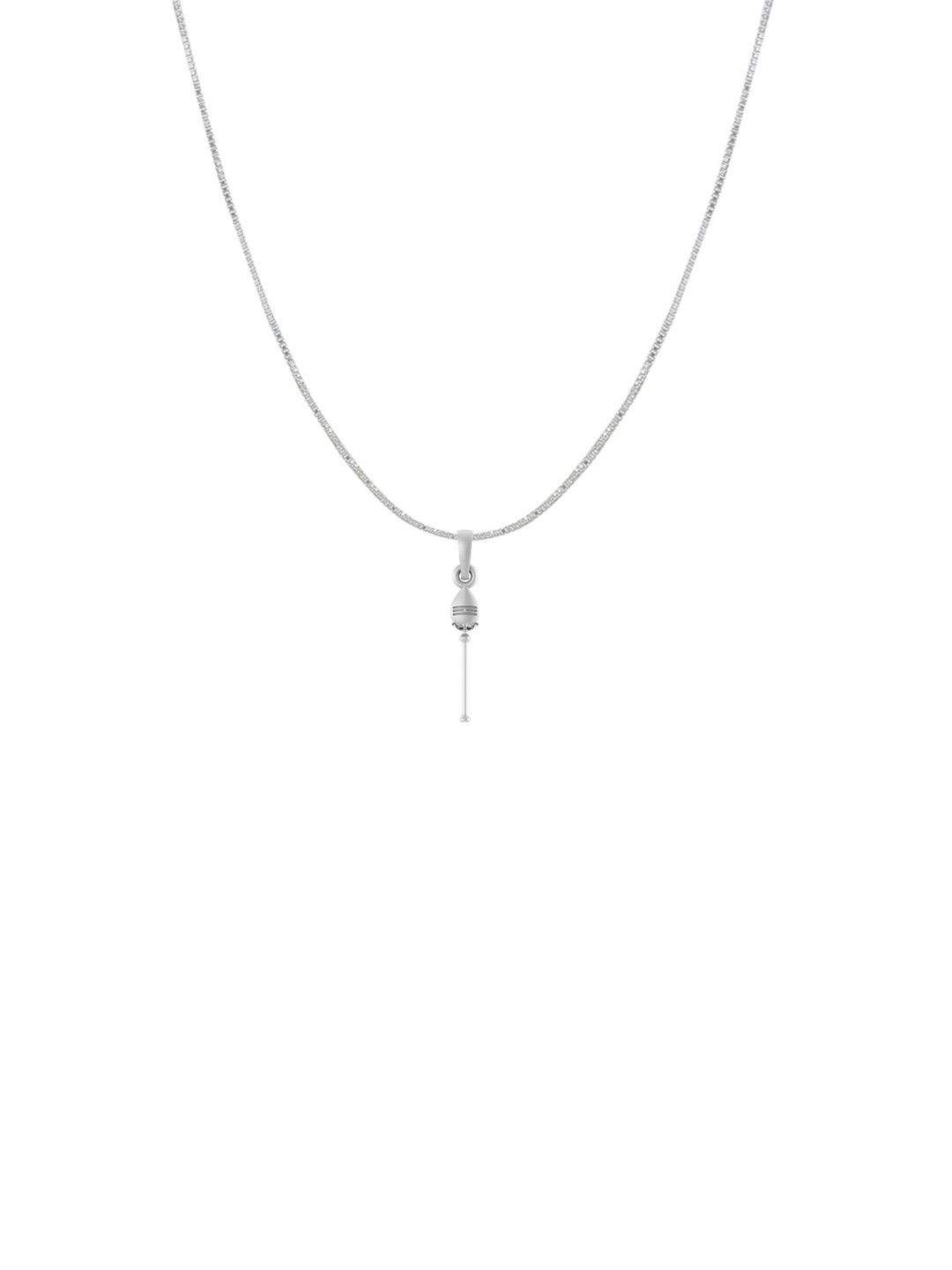 AKSHAT SAPPHIRE Sterling Silver Vel Pandel Pendant with Chain