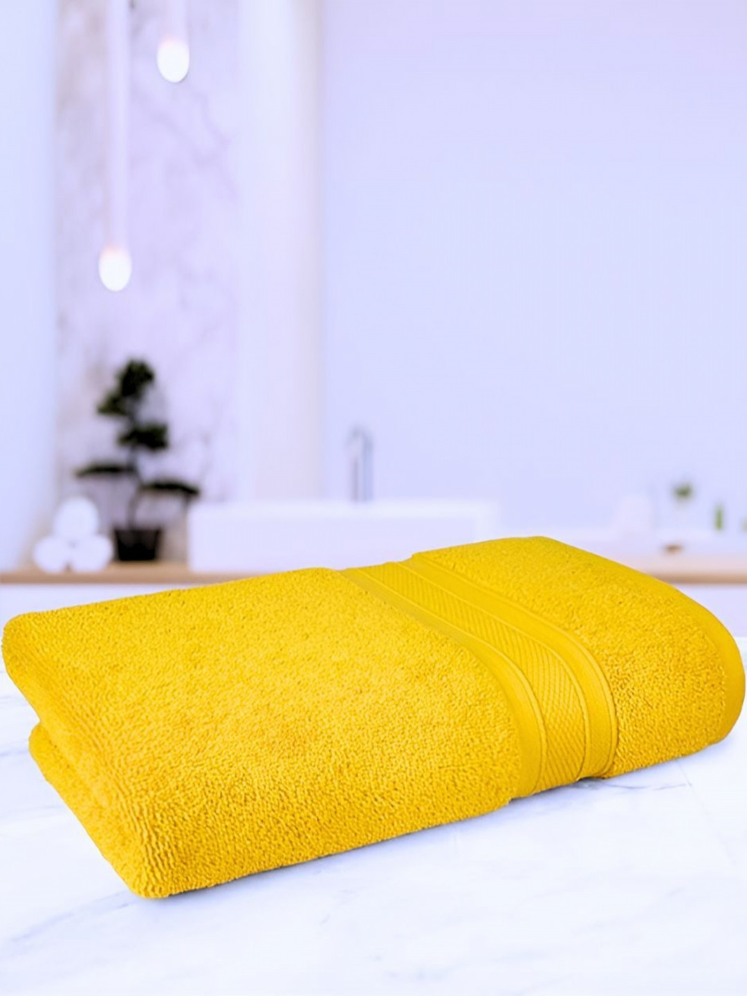 Signature Yellow 1 Cotton 300 GSM Bath Towel