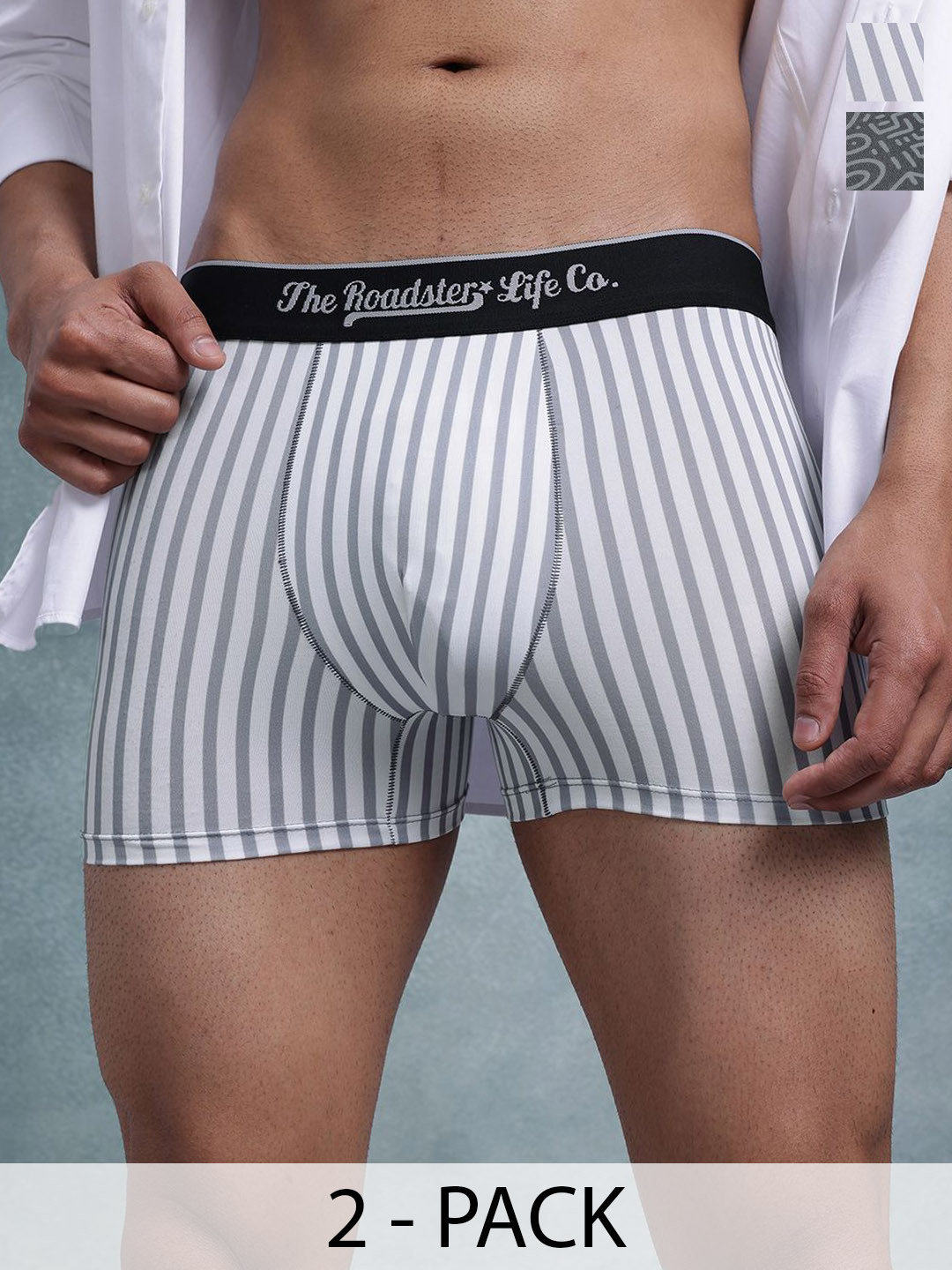 The Roadster Lifestyle Co Pack Of 2 Printed Trunks-PACK OF 2-PV-Print-RO9-RO19-S