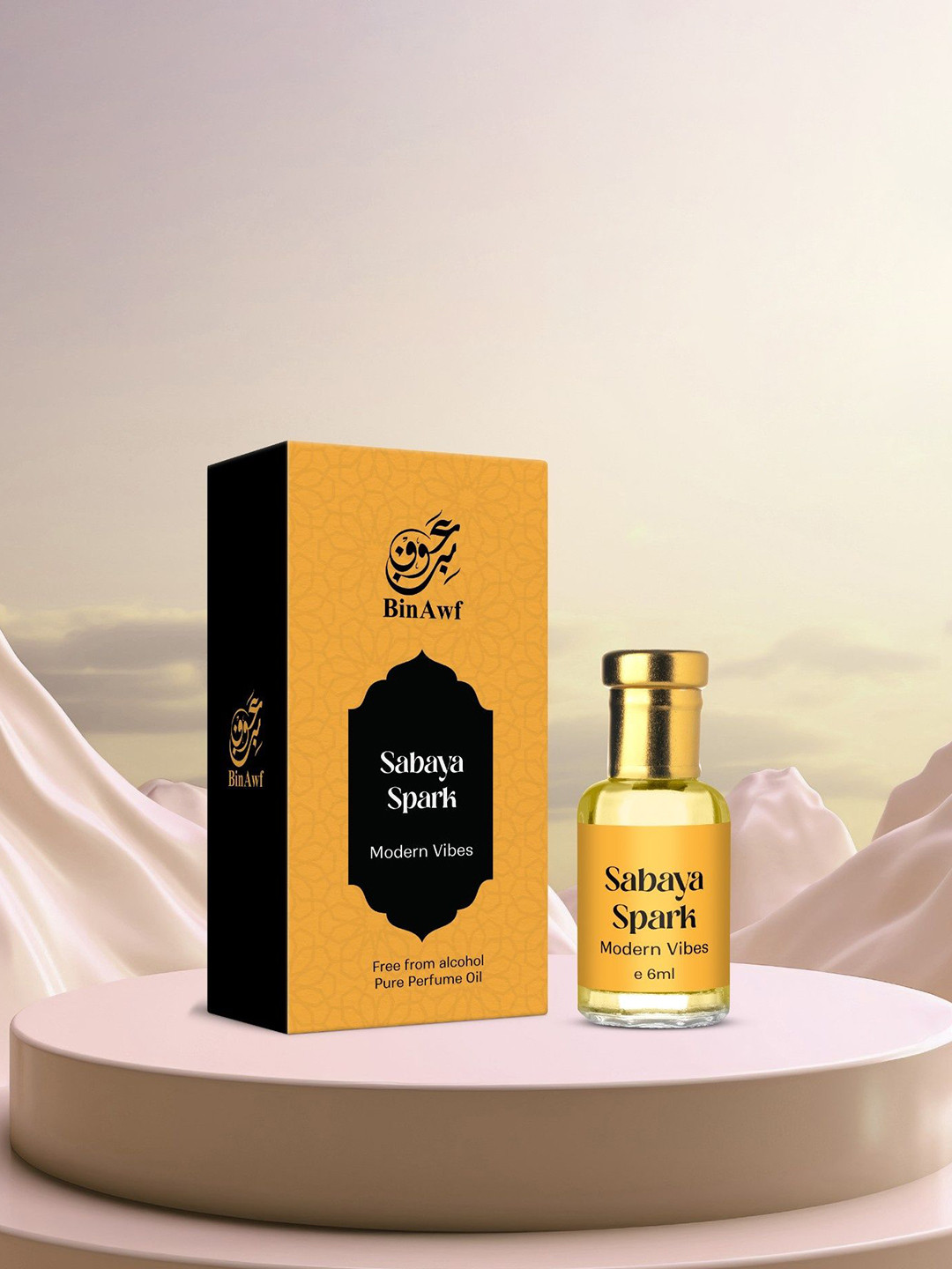 BinAwf Sabaya Spark Modern Vibes Long Lasting Non Alcohol Attar- 6 ml