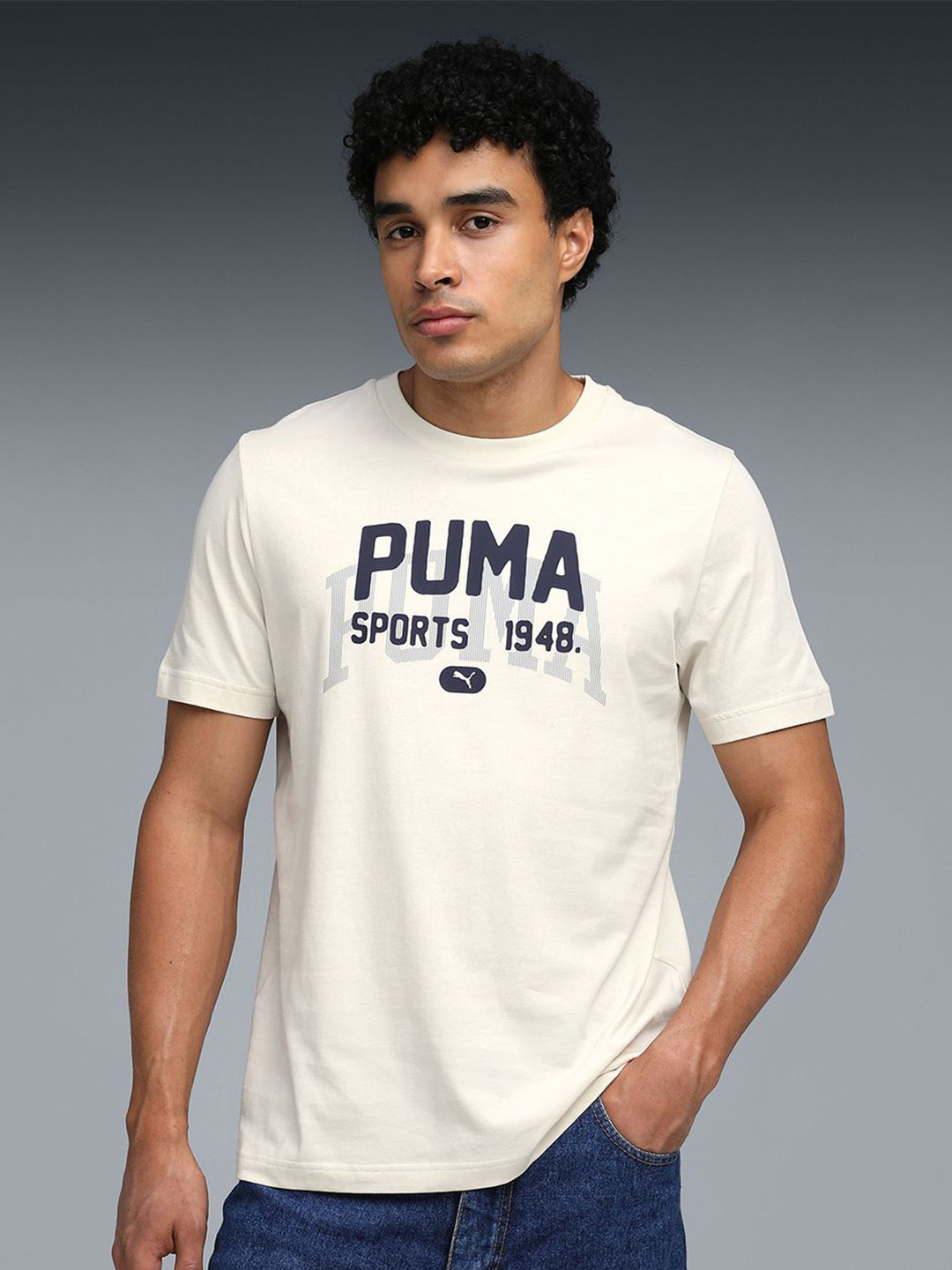 Puma Men's Cotton Graphic Printed T-shirt