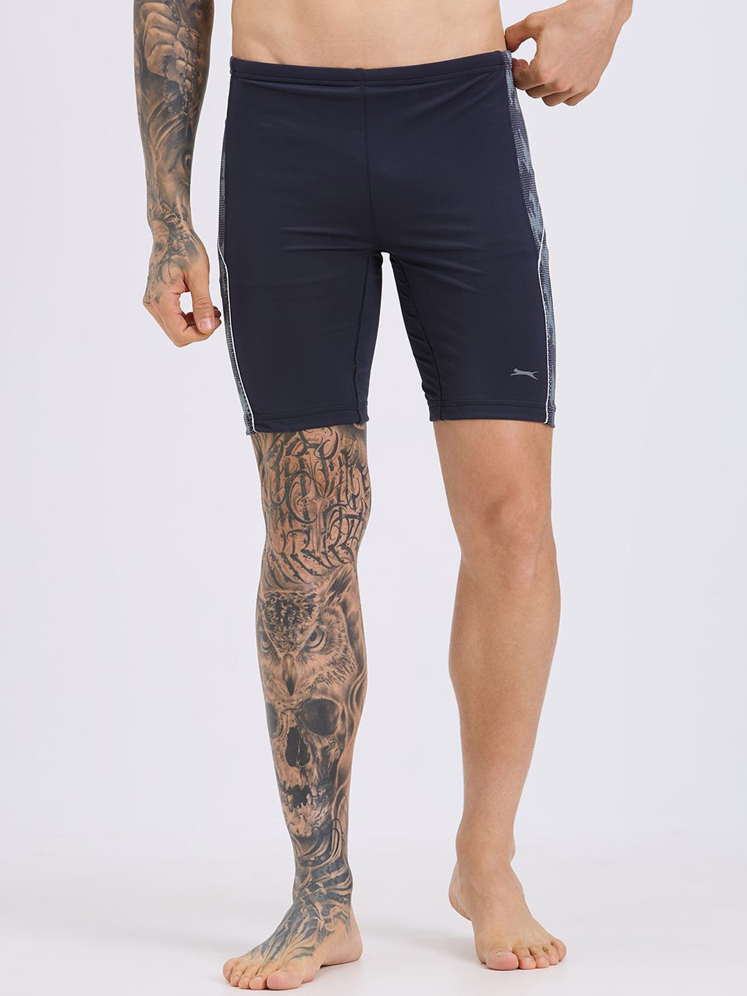 Black Panther Long Tights Trunk S 323-D GREY