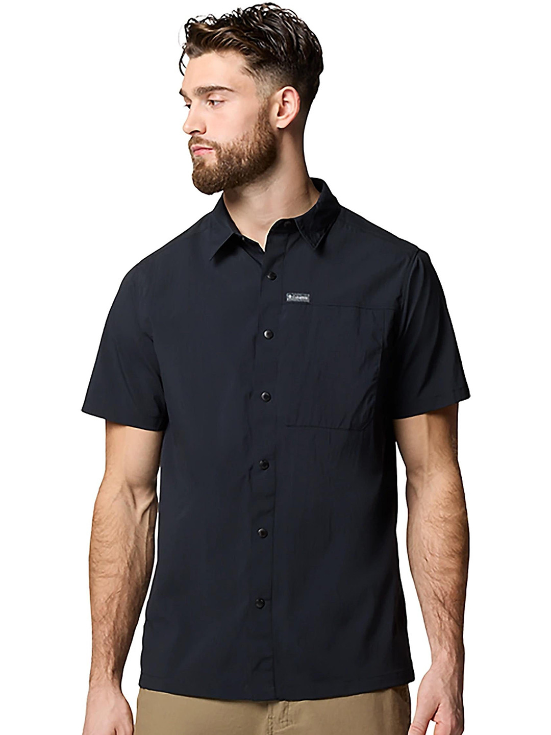 Columbia Spread Collar Short Sleeves Shirt