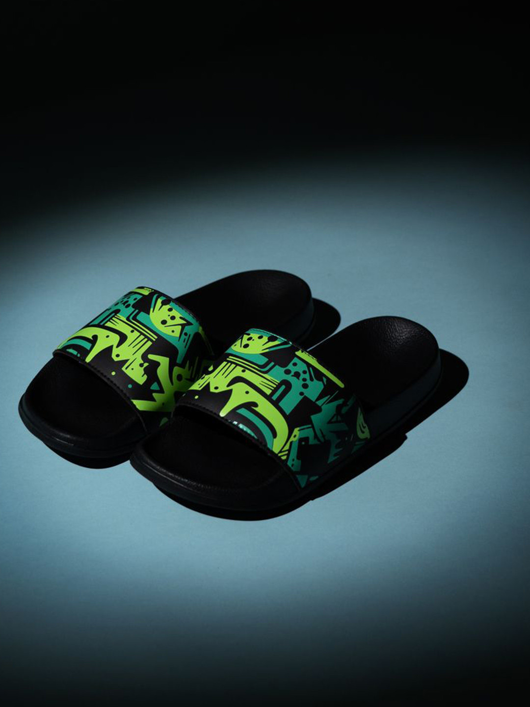 ARVAN Men Printed Slip-On Sliders