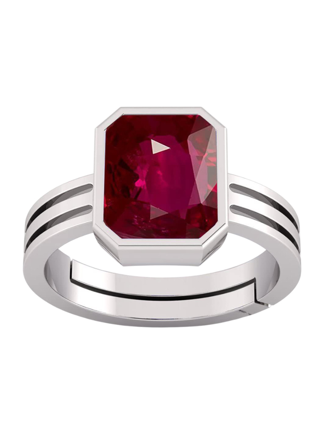 RSPR 10.25 Ratti 9.60 Carat Amethyst Gemstone-StuddedAdjustable FingerRing