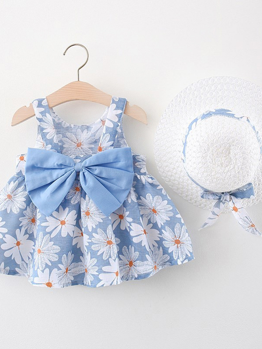 YK Floral Print Fit & Flare Dress