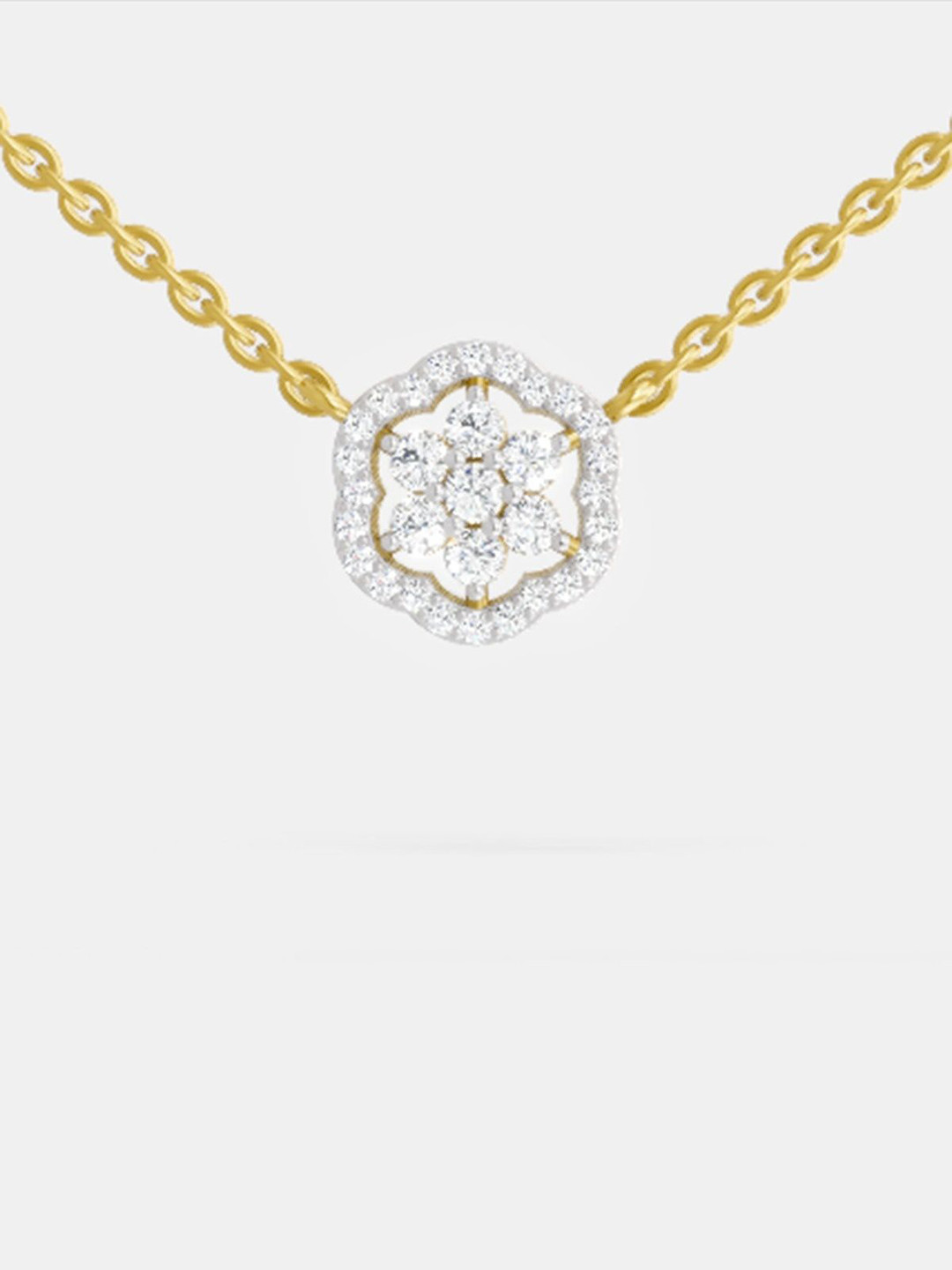 Sparkles 14KT Necklace And Chains Diamond 0.46 Carat