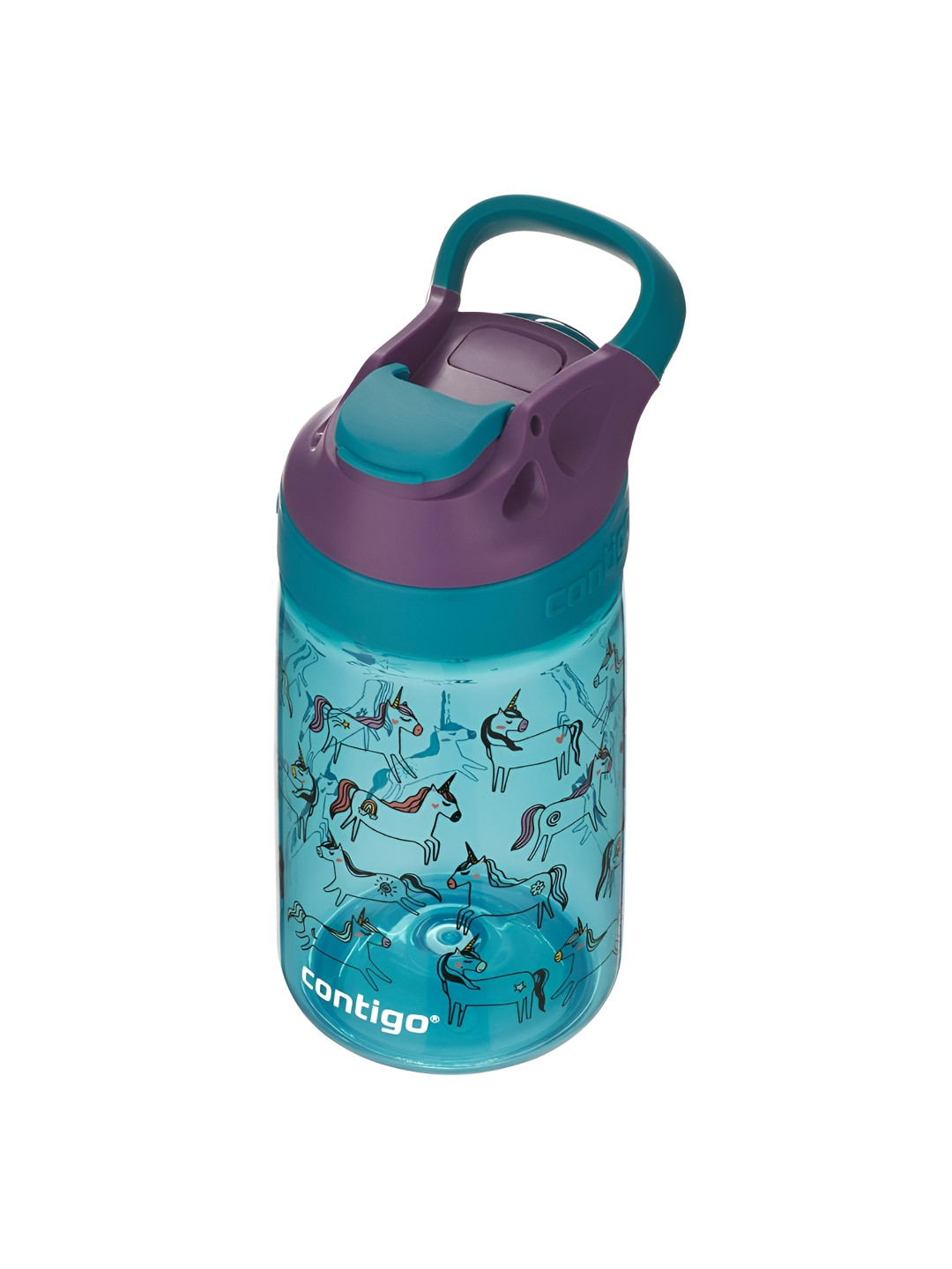 Contigo Gizmo Sip Sea Green Conversational Tritan Spill Proof Water Bottle - 420ml