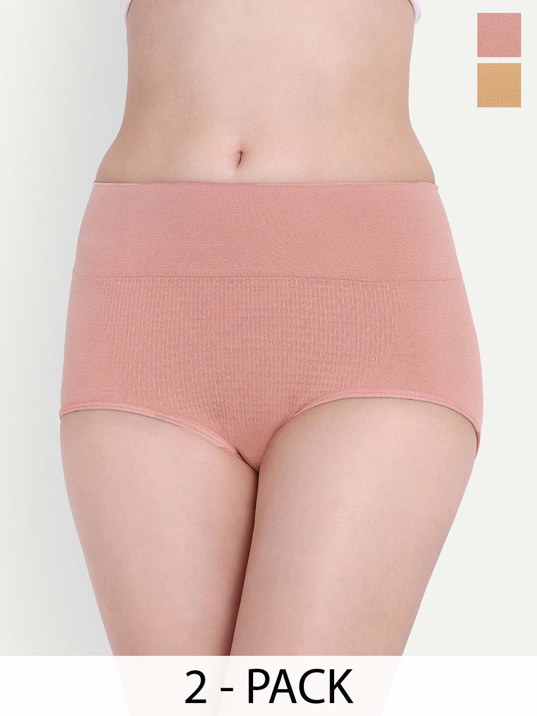 Trulymart Pack Of 2 Seamless High Waist Tummy Tucker Shapewear