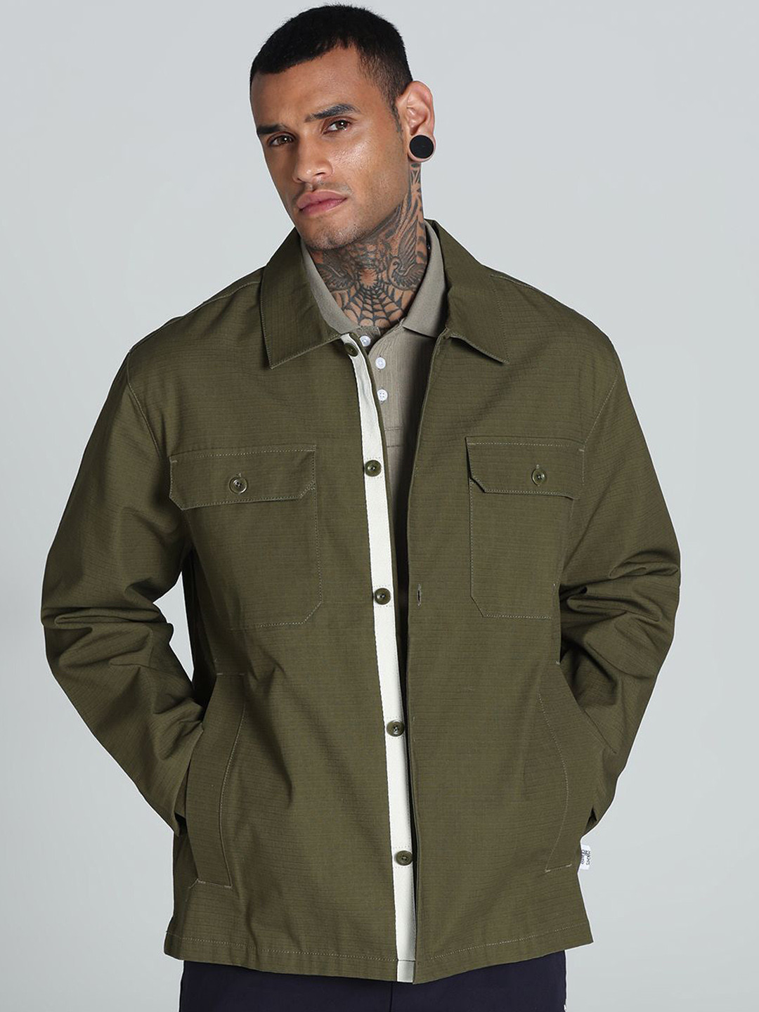 Puma Men MMQ Ripstop Relaxed Fit Overshirt Tailored Jacket