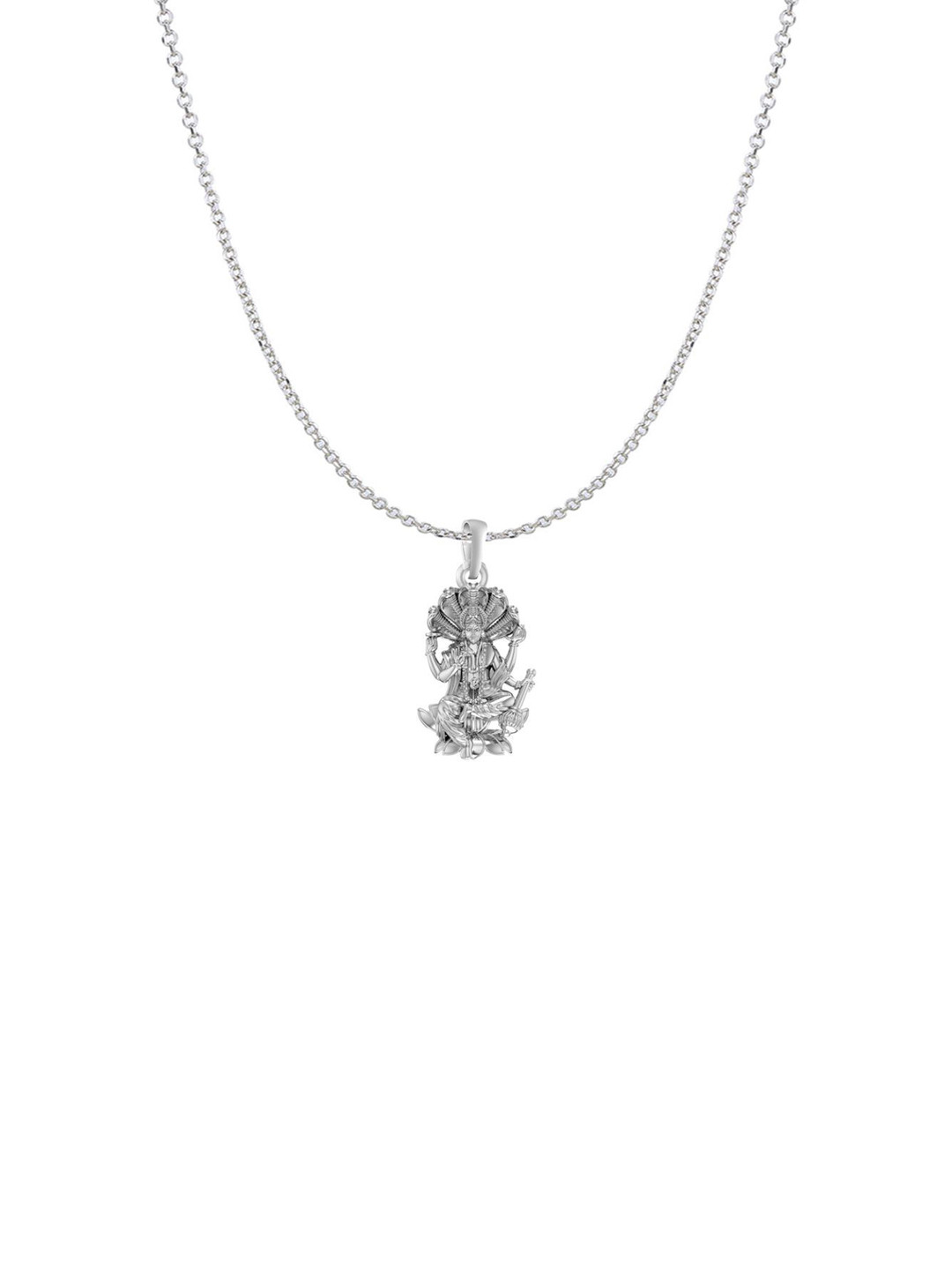 AKSHAT SAPPHIRE Vishnu Pendant 925 Sterling Silver Pendant with Chain