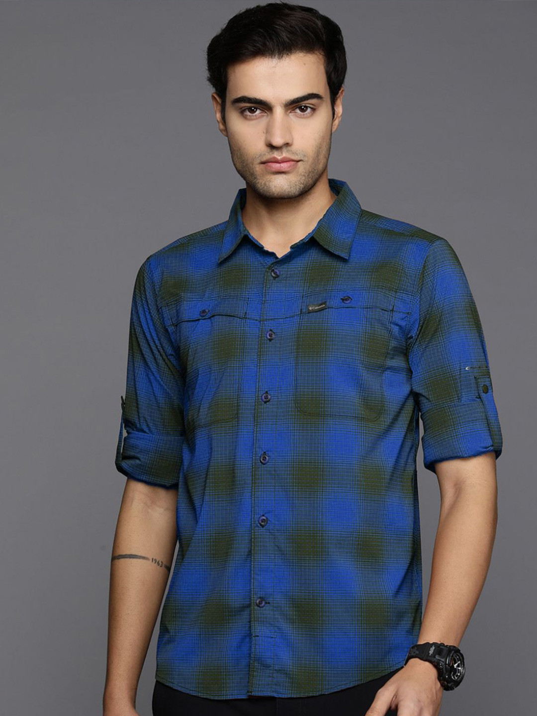 Columbia Newton Ridge Checked Omni Shield Long Sleeve Shirt