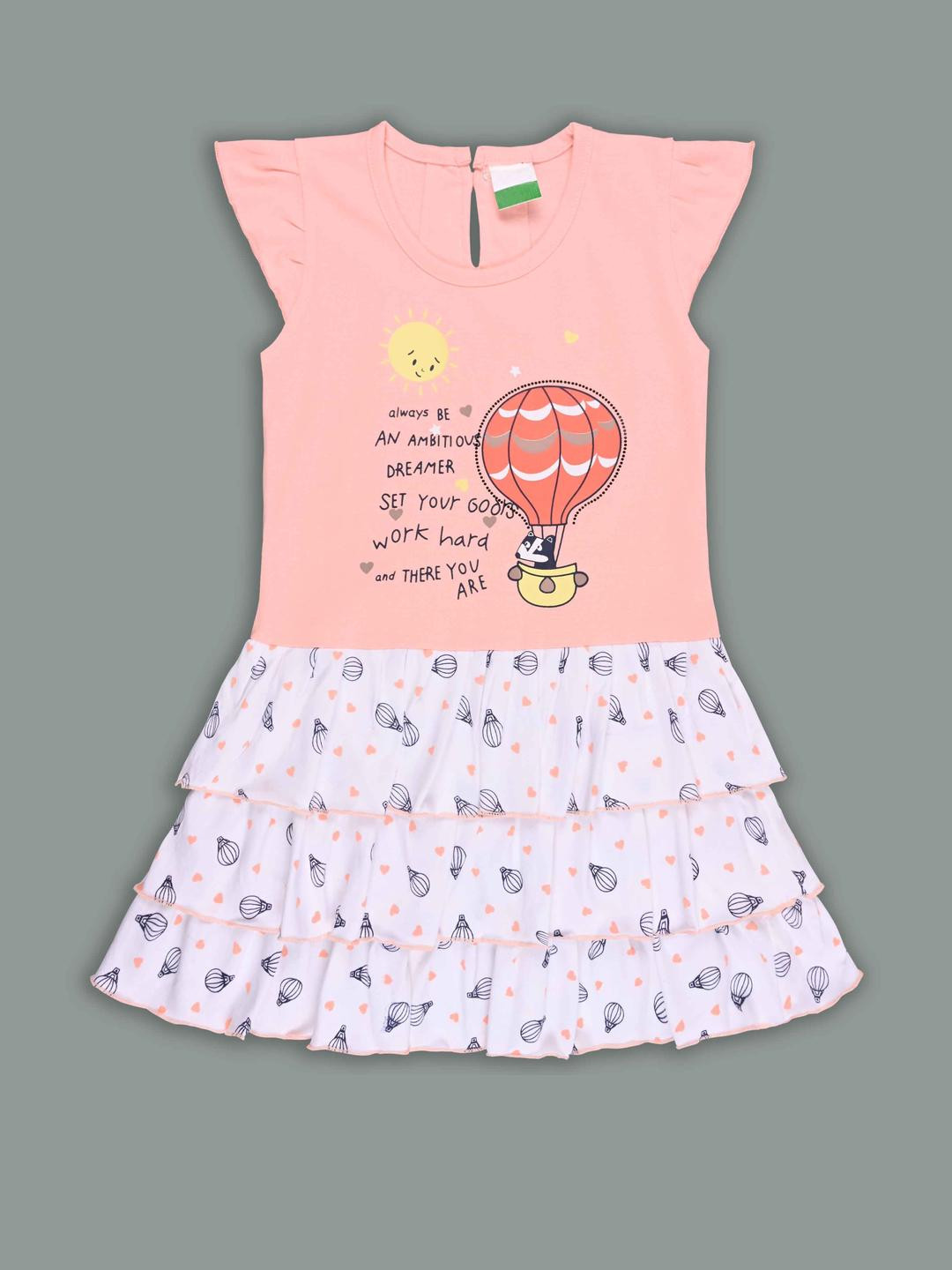 Girls Printed Frock Dress