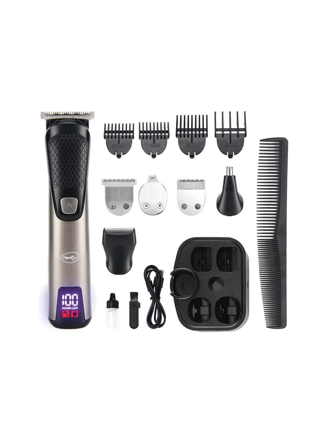 Pigeon Refine All In 1 Grooming Kit 5-In-1 with LED Display - Titanium