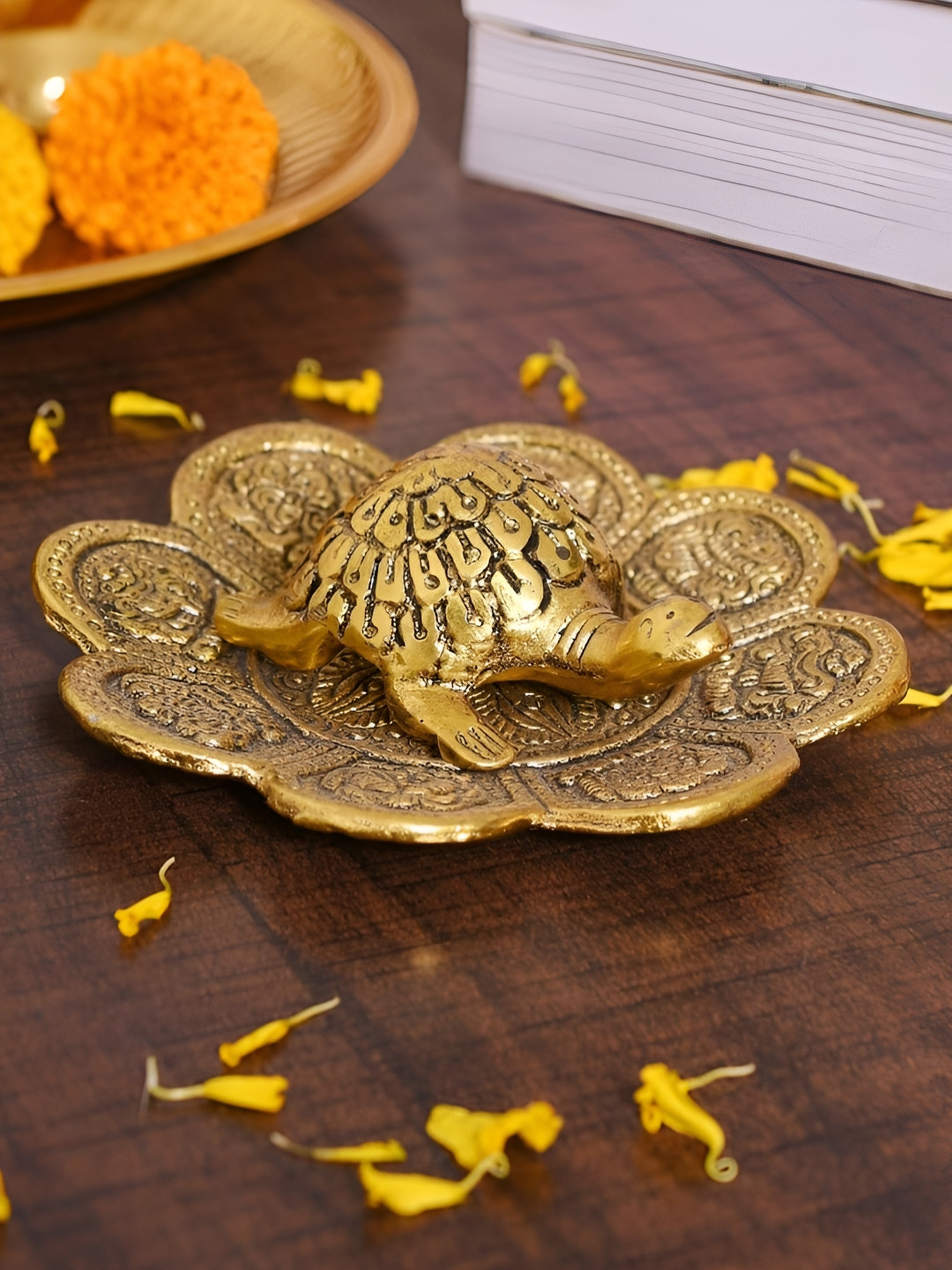 Myntra Elegant Homes Gold-Toned Figurine Showpiece