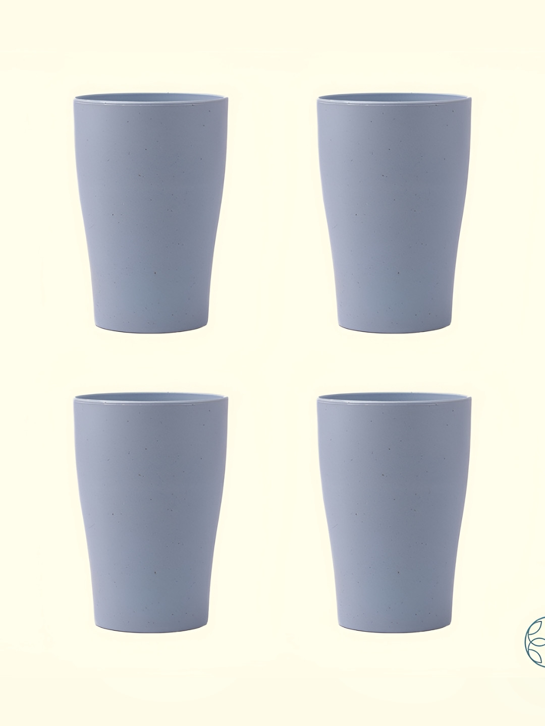 IRIDA NATURALS Blue Solid Bamboo Matte Cups Set of Cups and Mugs