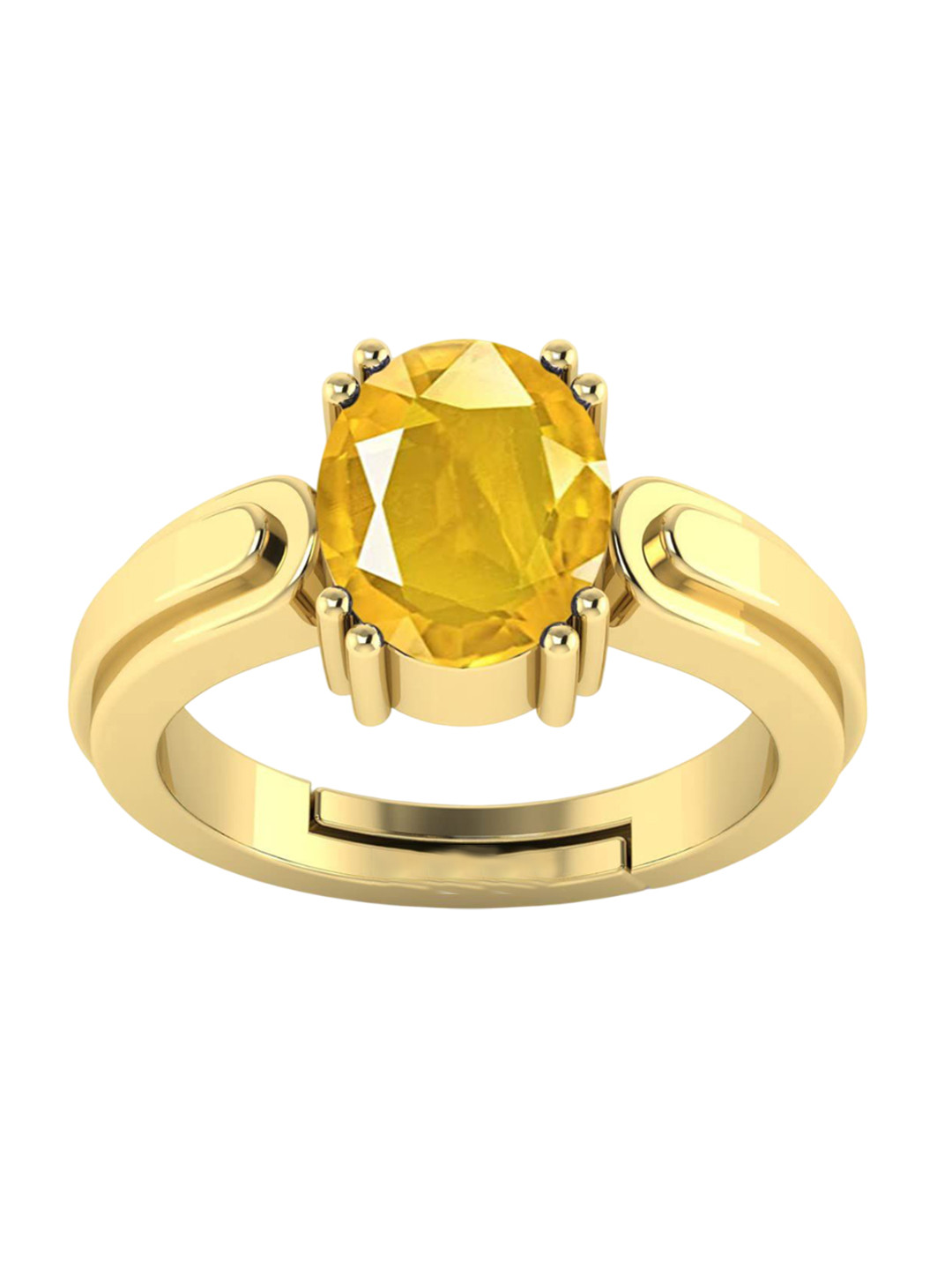 RSPR 12.60 Carat Ruby-Gemstone-Studded Adjustable Finger Ring