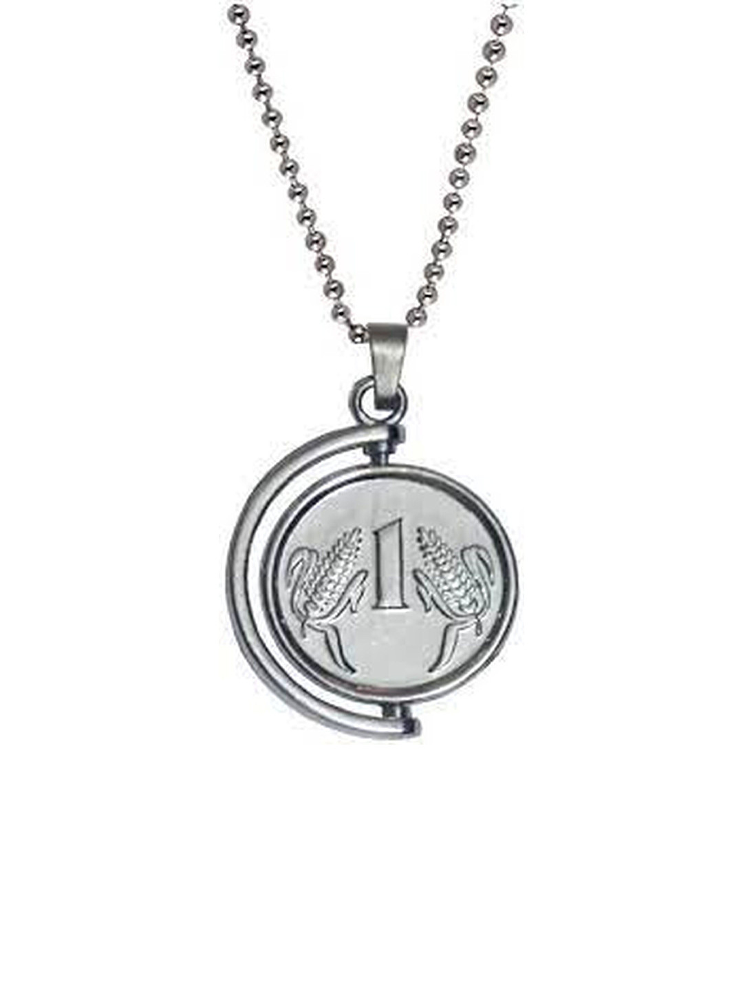 Crazy Fashion RT FAS Unisex Rupee Symbol Contemporary Pendants with Chains