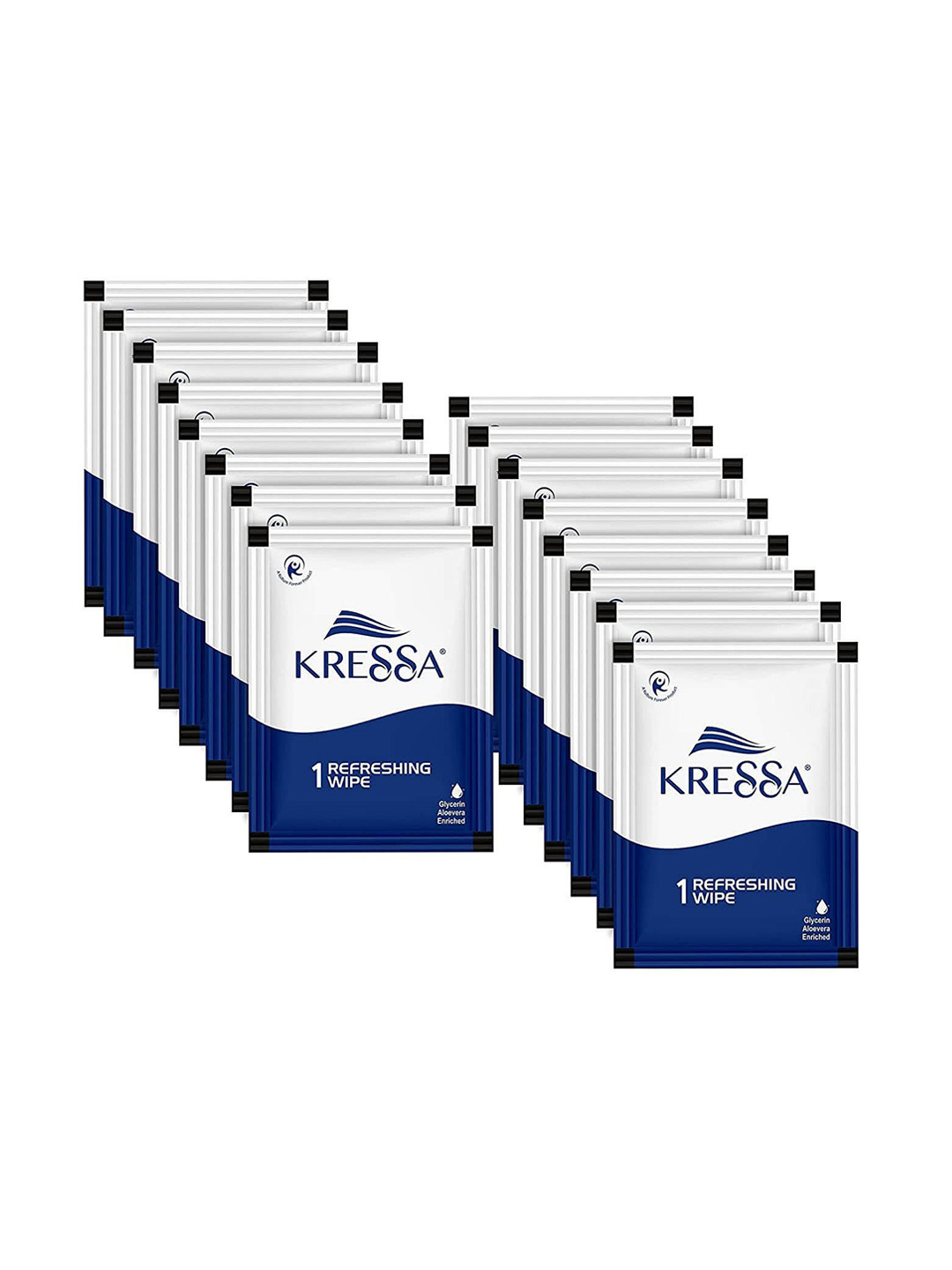 kressa Set Of 100 Refreshing and Cleansing Wet Wipes Infused with Aloe vera & Glycerin
