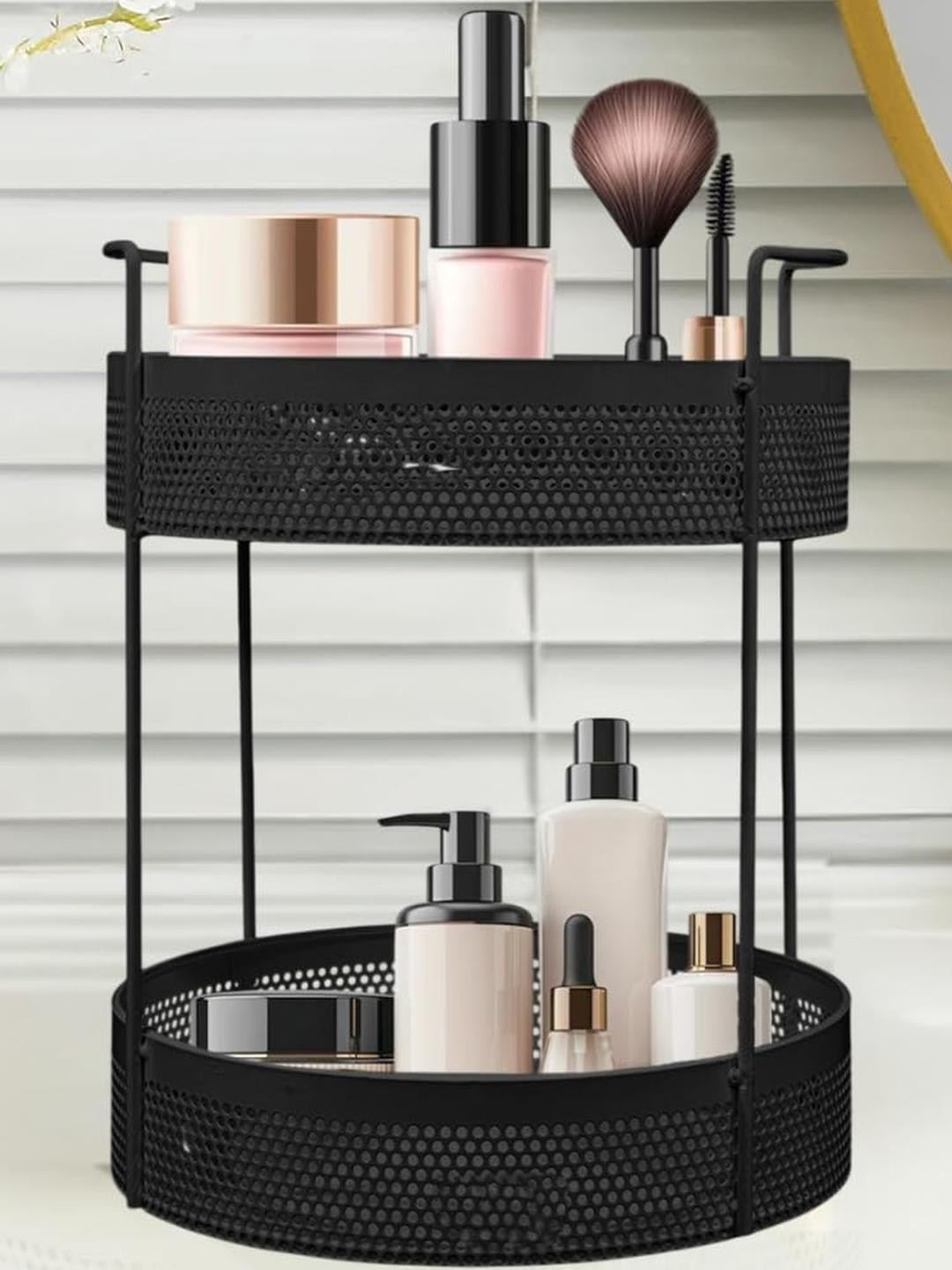 2-Tier Metal Countertop Storaged Basket