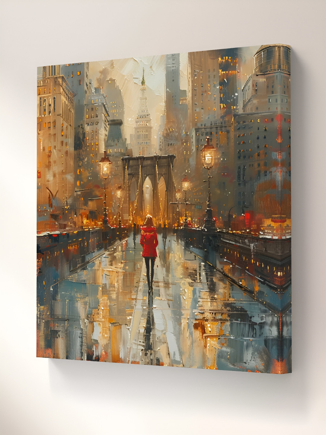 SAF Brown & Rust 1 Piece Canvas Other Wall Paintings