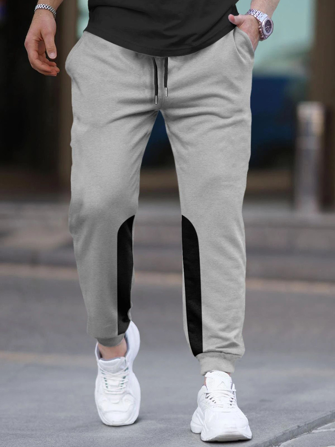 TRIPR Colorblock Men Solid Regular Fit Track Pants