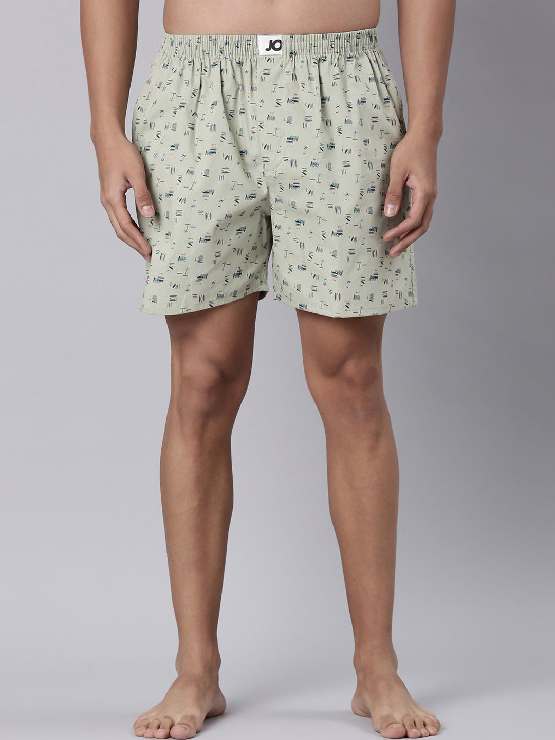 Joven Printed Pure Cotton Side Pocket Boxers 25JB1P-MV