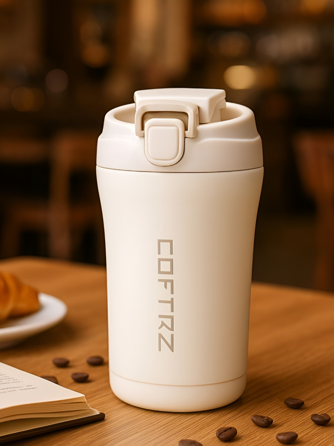 Myntra Elegant Homes Love You Mummy White Stainless Steel Dishwasher Safe Mug-400ml