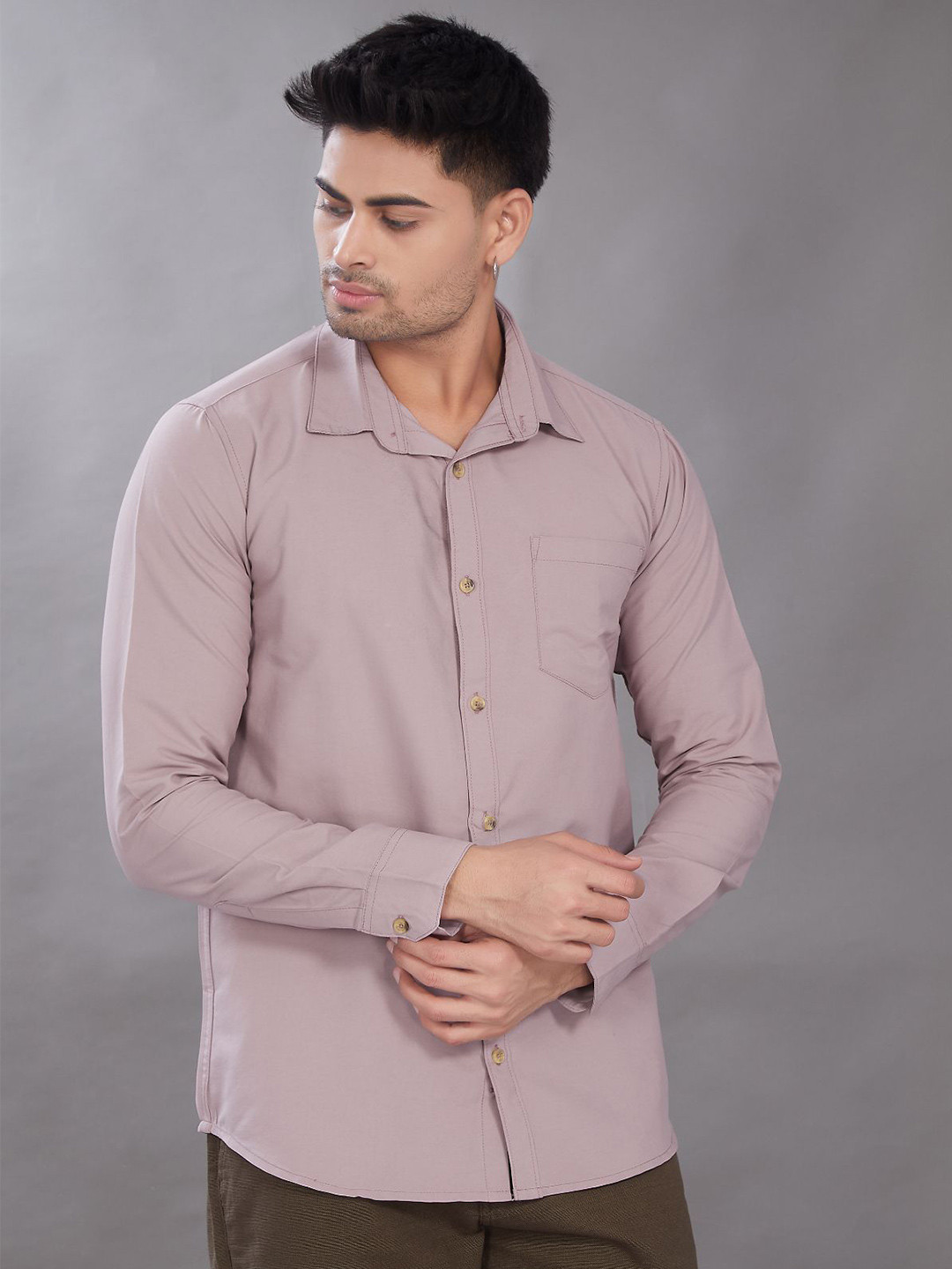 THE BEETEL HOUSE Club Slim Fit Spread Collar Shirt