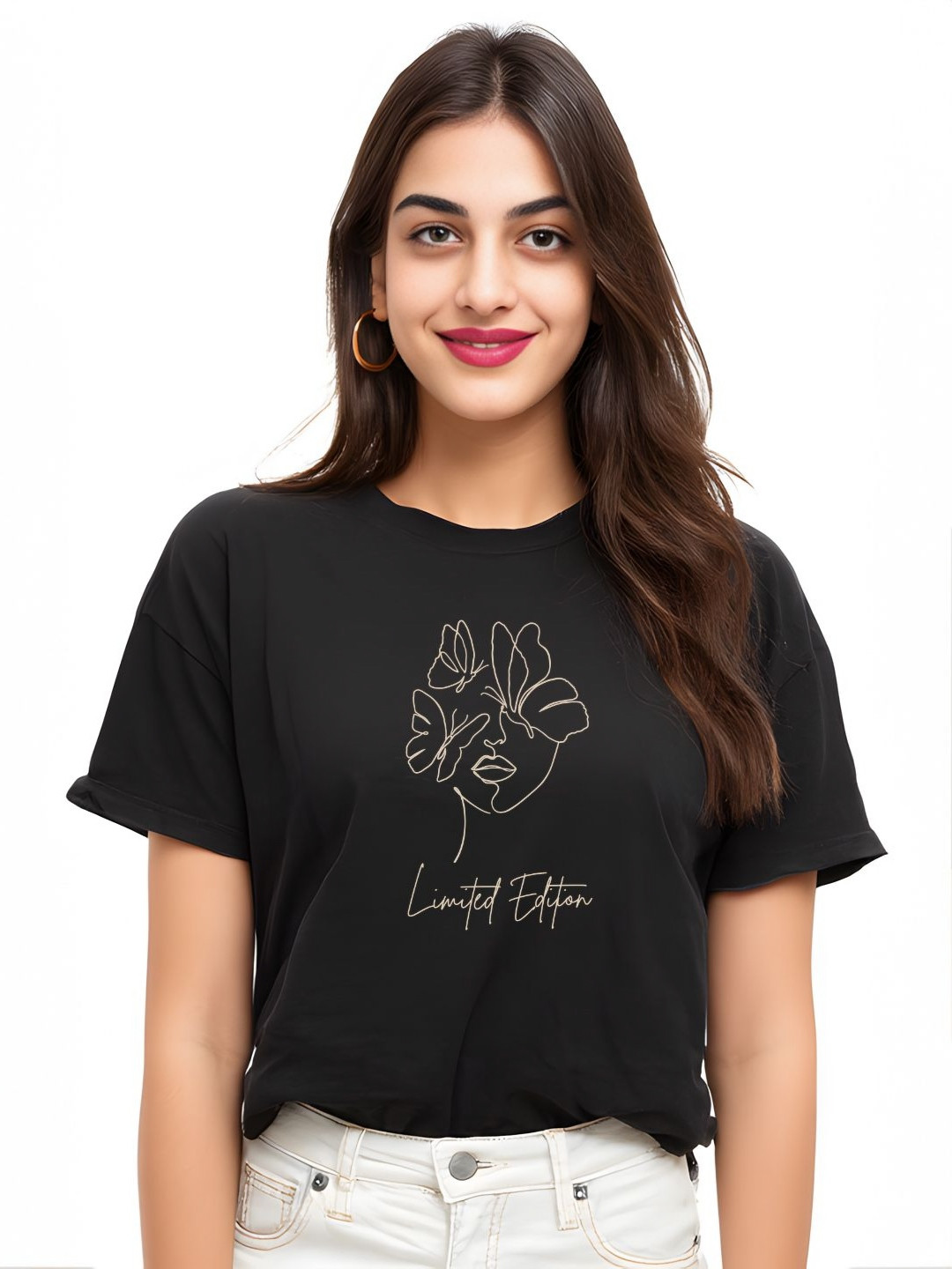 Storeily Women Limited Edition Oversized Cotton T-shirt