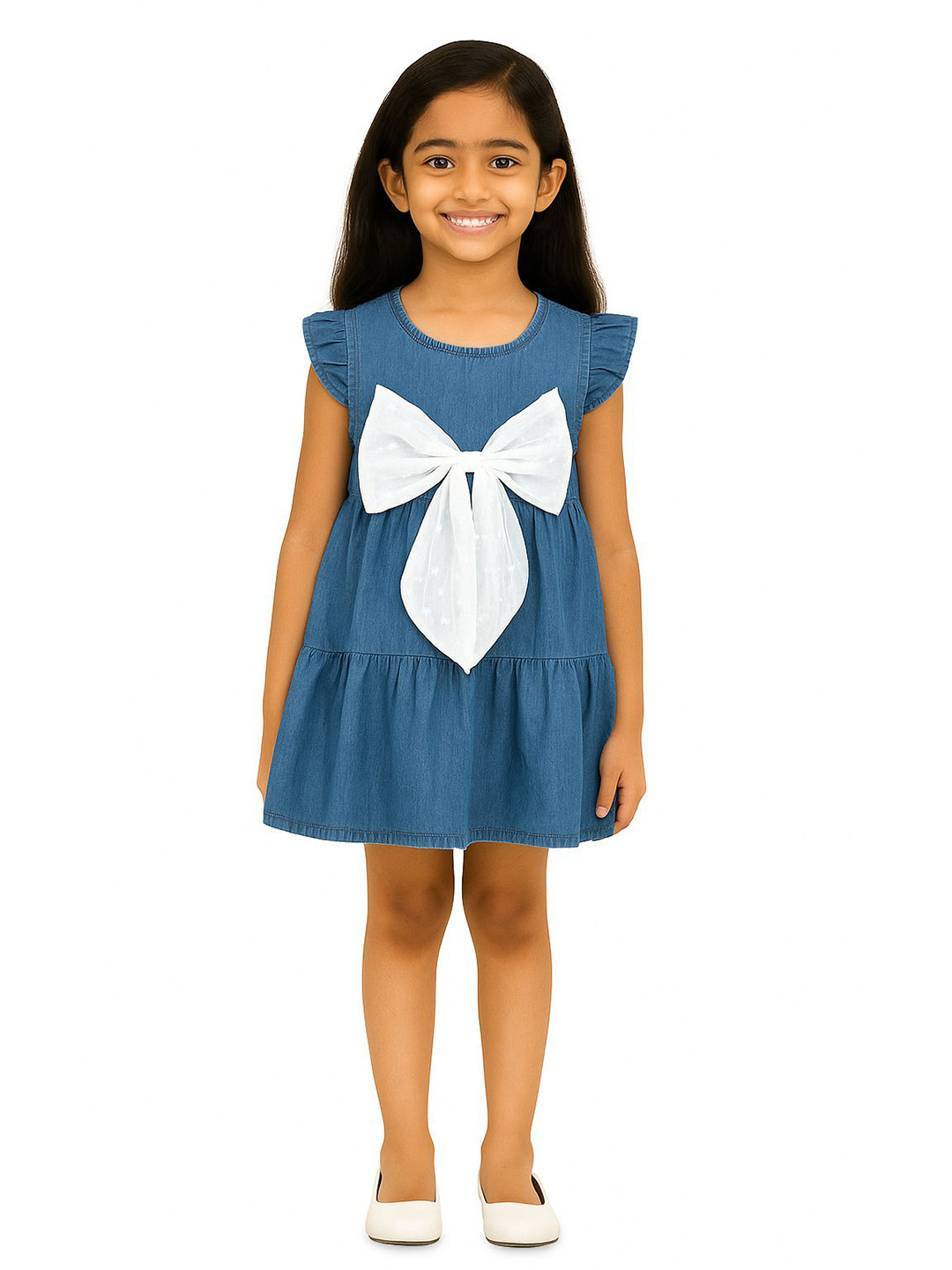 POP STREET KIDS Girls Checked T-shirt with Trousers