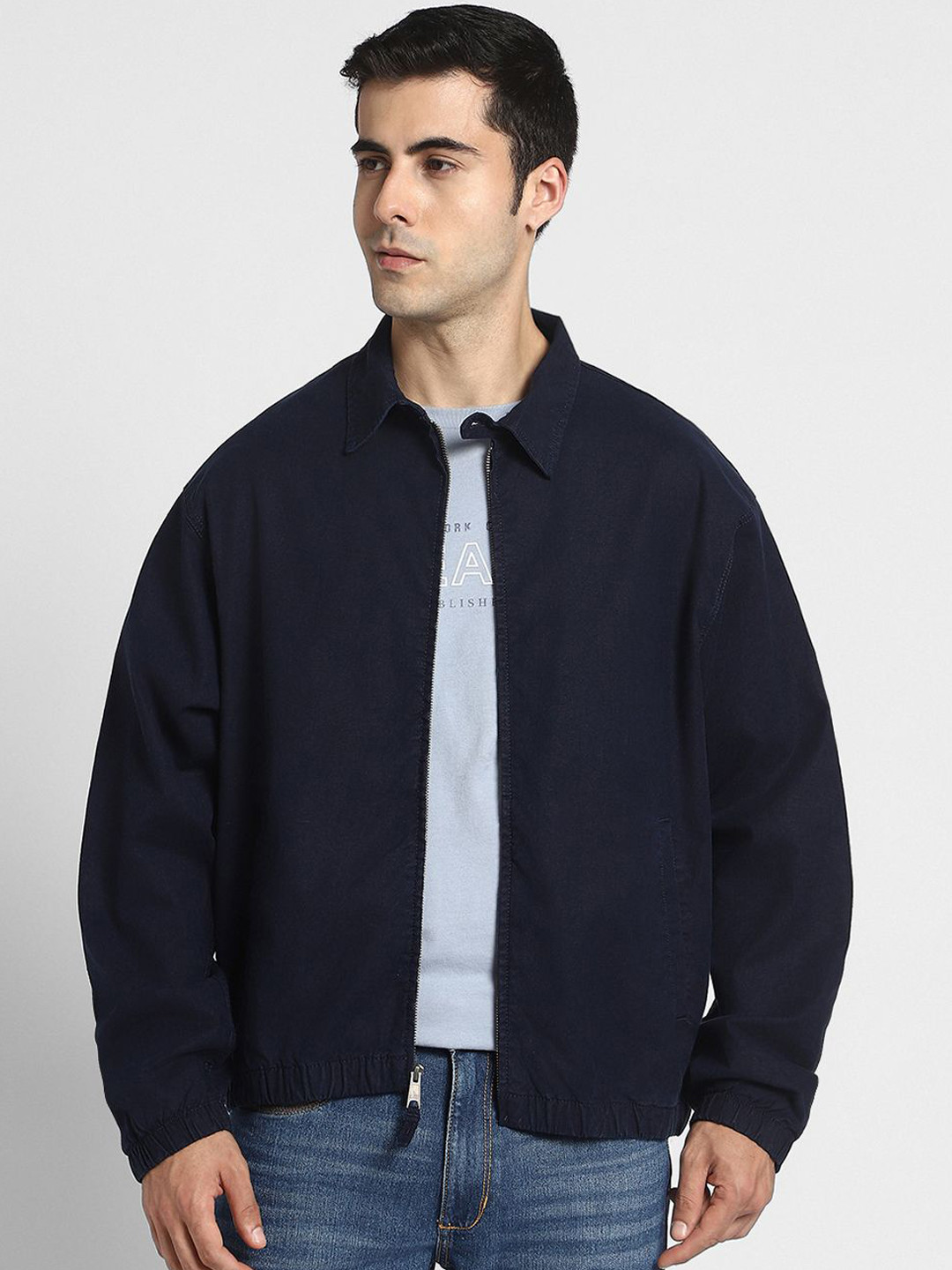 AMERICAN EAGLE OUTFITTERS Men Solid Open Front Jacket