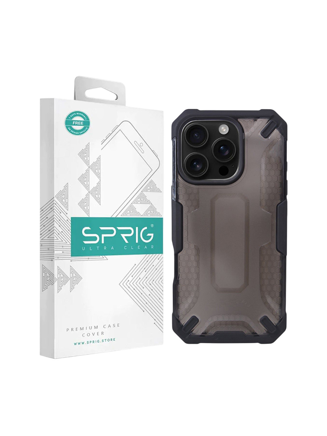 SPRIG iPhone 16 Pro Armor Case Plain Back Cover