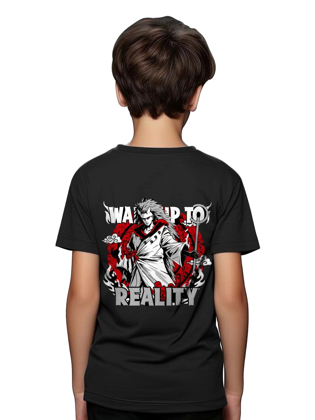LONDON STREETS Kids Naruto Graphic Printed Round Neck Cotton T-shirt