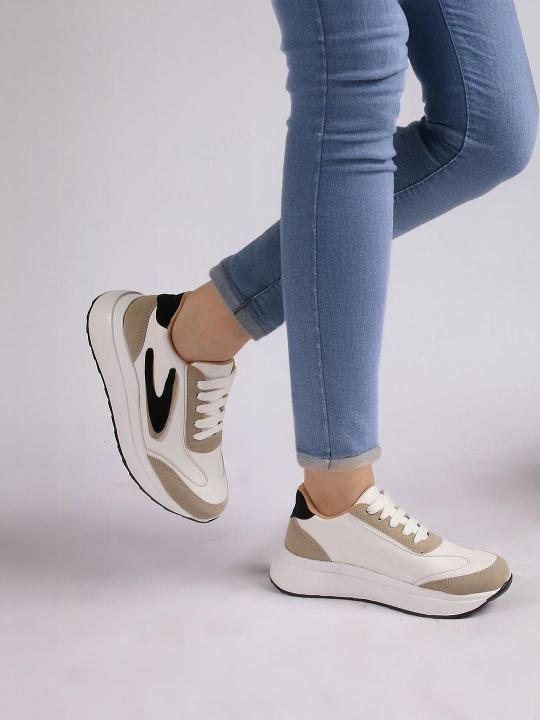 CORSICA Women Colourblocked Suede Sneakers