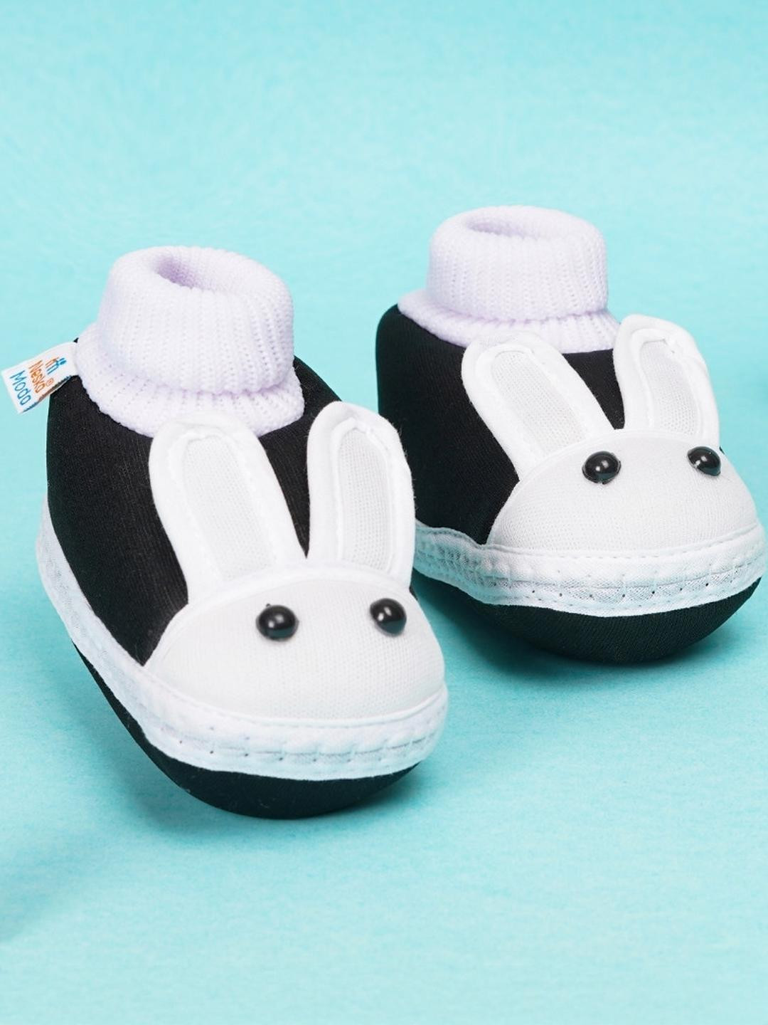NESKA MODA 3 To 12 Months Infants Cute Soft Cotton Pre-Walker Rabbit Face Booties