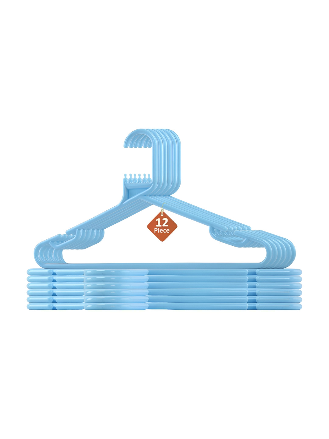 Aura 12-Pcs Blue Clothes Hangers For Wardrobe