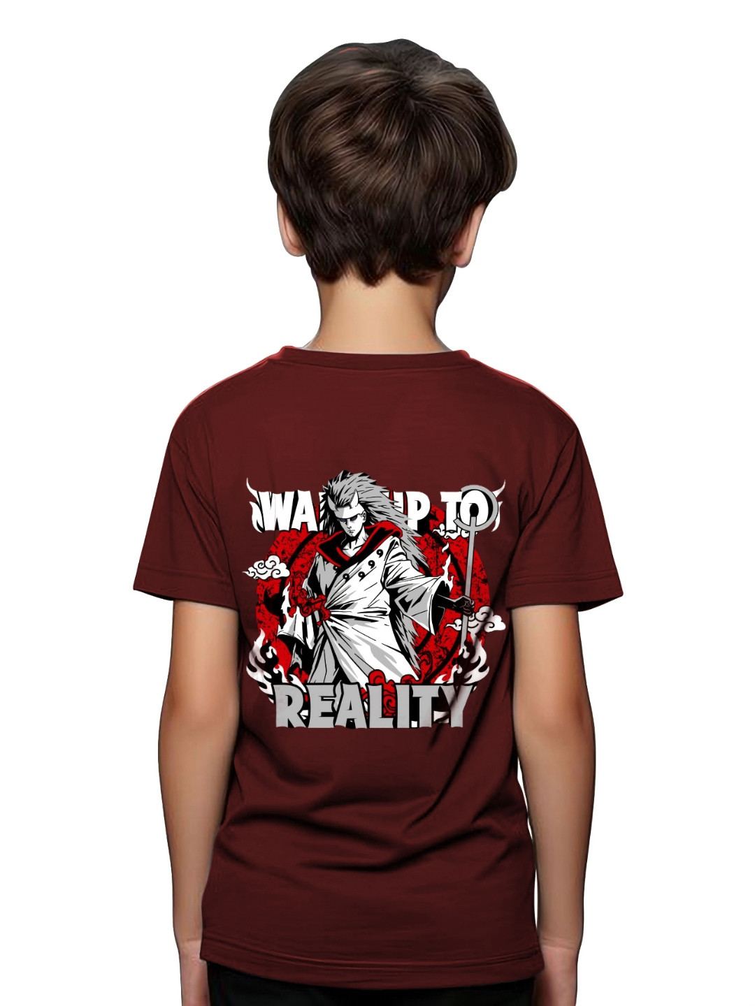 LONDON STREETS Kids Naruto Graphic Printed Round Neck Cotton T-shirt