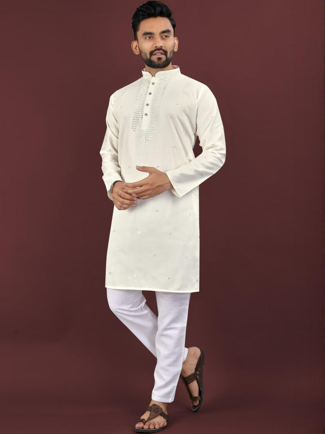 Sequence Embrodery Kurta Pajama set