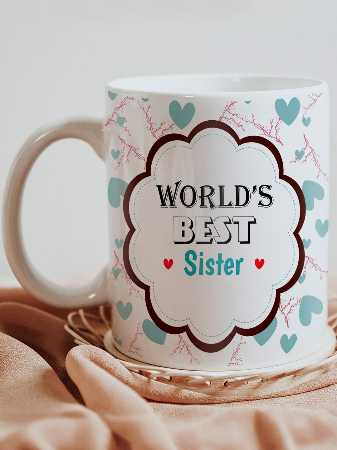 SKYTRENDS Karnataka Doodle Artwork Multicoloured Typography Ceramic Handmade Mug-300ml