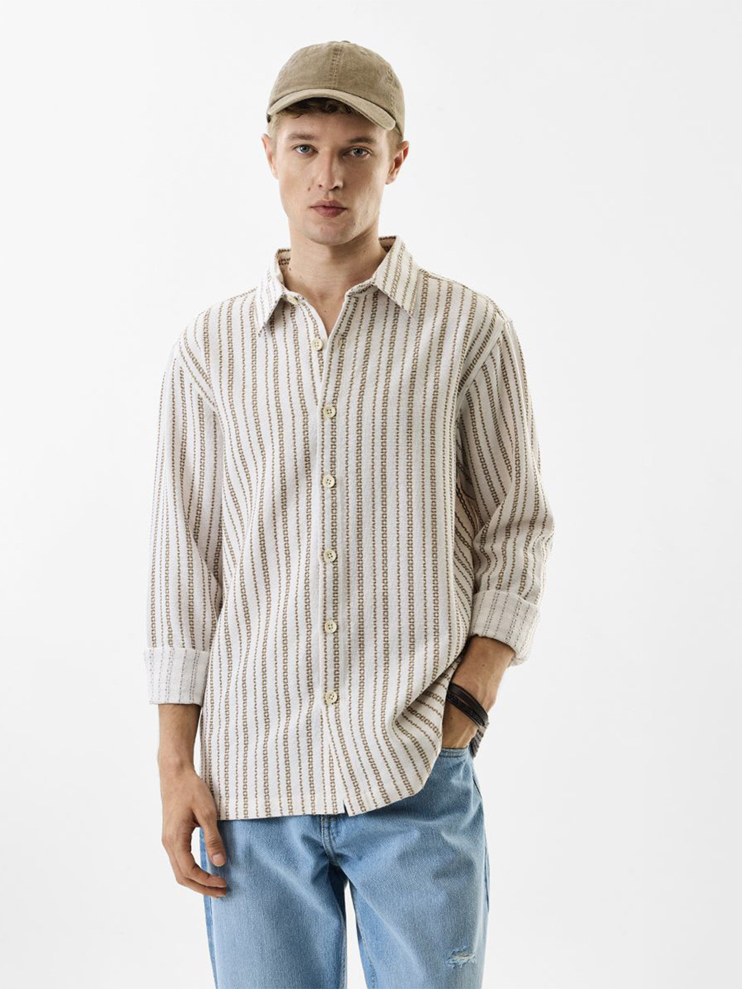 Snitch Multi Stripes Striped Casual Shirt