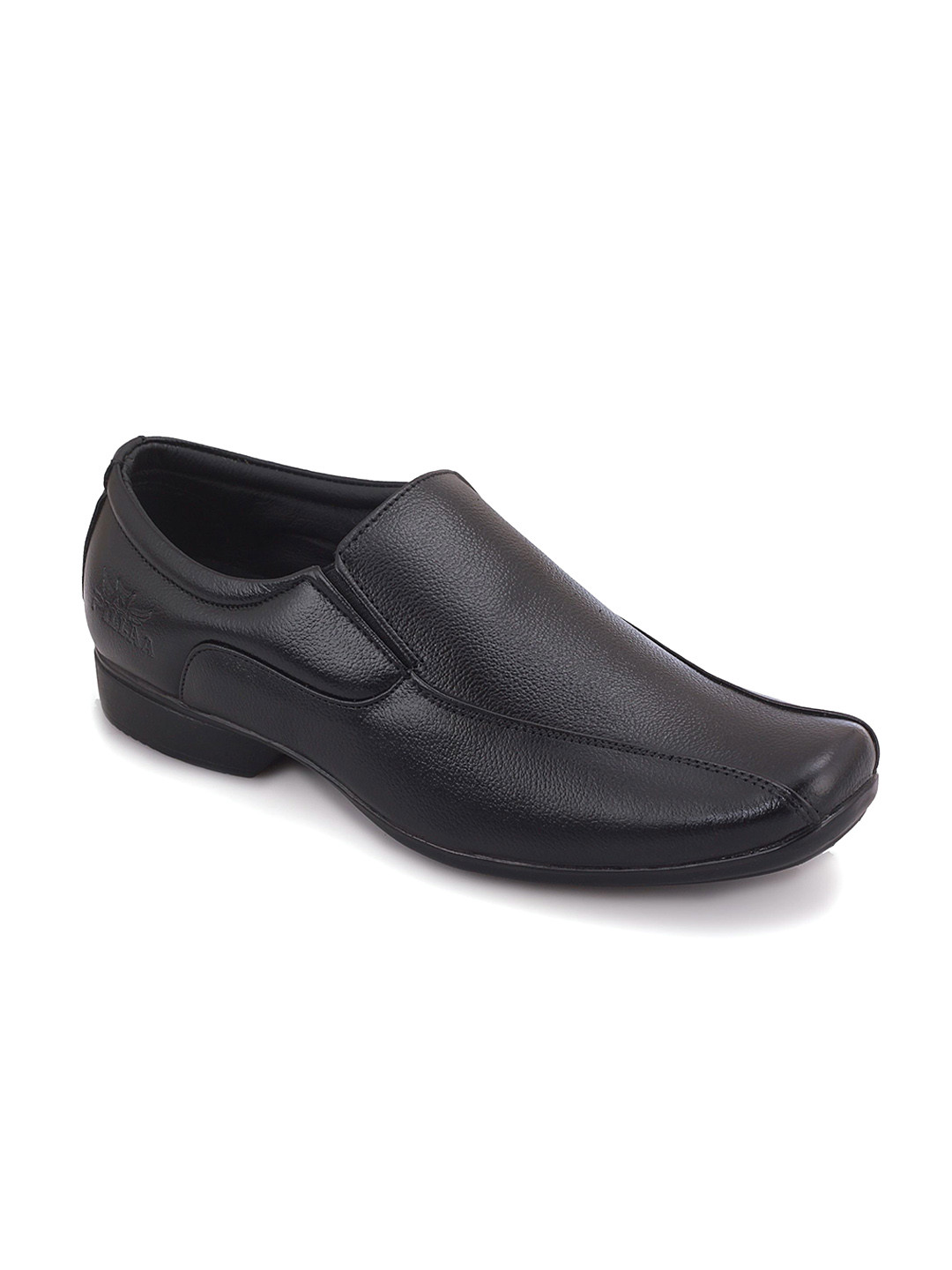 PILLAA Men Textured Leather Slip on Formal Shoes